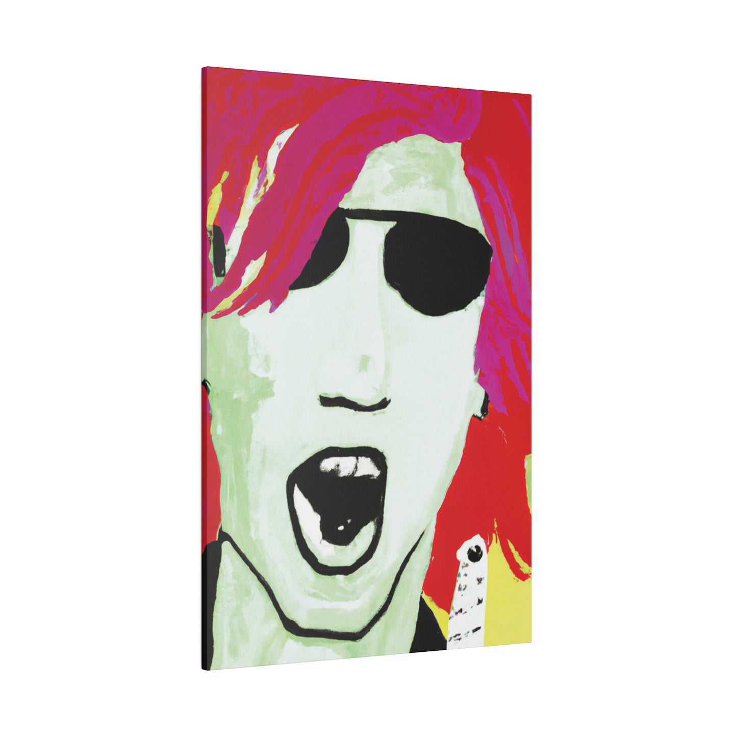 4662J - Rockstar Painting Print | Face | Abstract | Poster | Home Decor | Wall Art | Music Art | Canvas