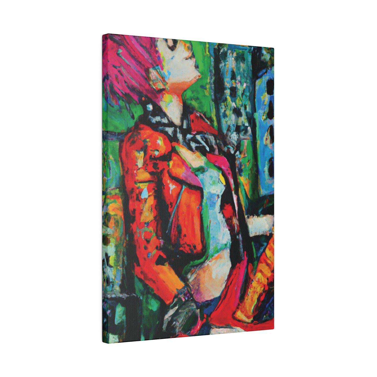 8573P - Rockstar Oil Painting Style Print | Poster | Home Decor | Wall Art | Music Art | Canvas