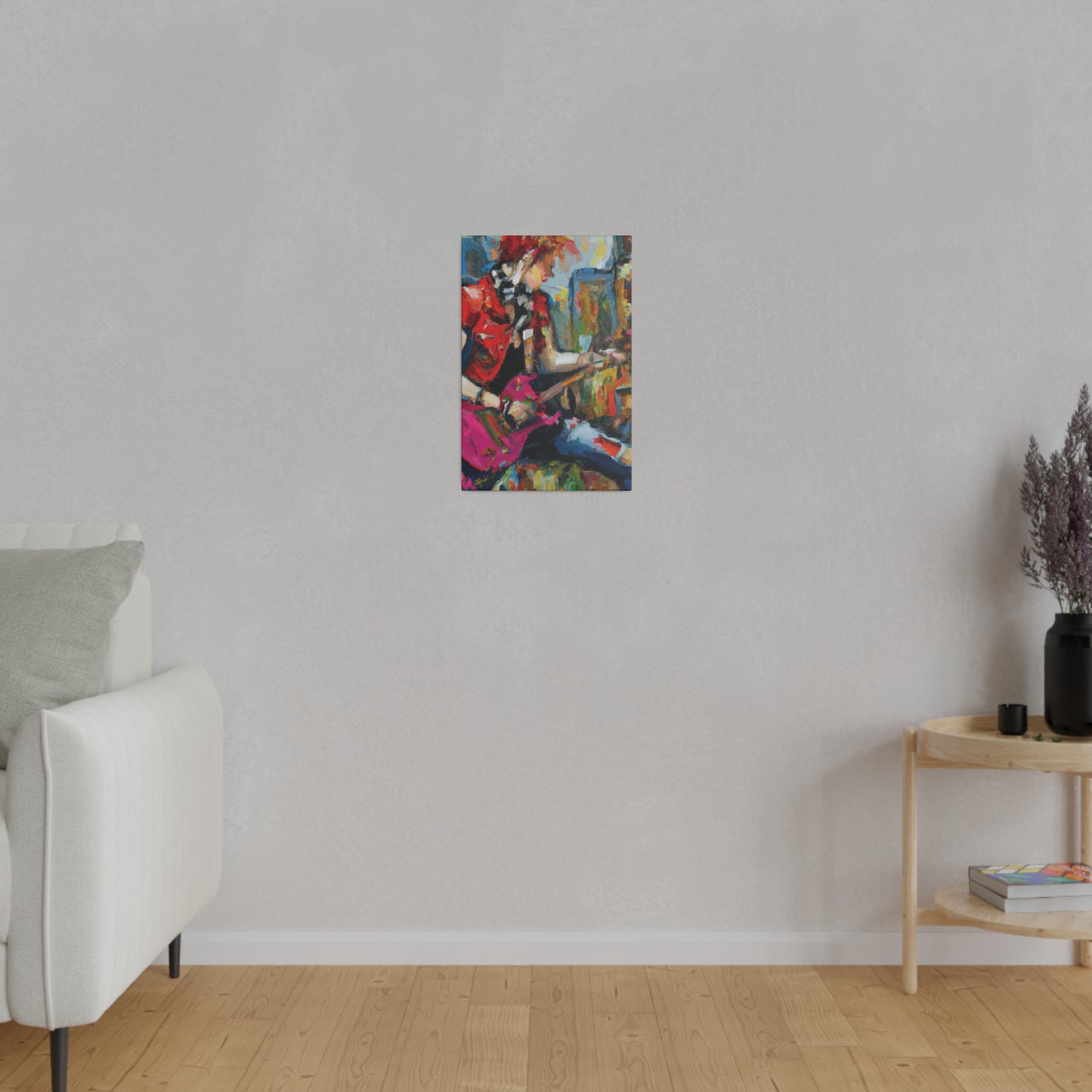 9666G - Rockstar Oil Painting Style Print | Poster | Home Decor | Wall Art | Music Art | Canvas