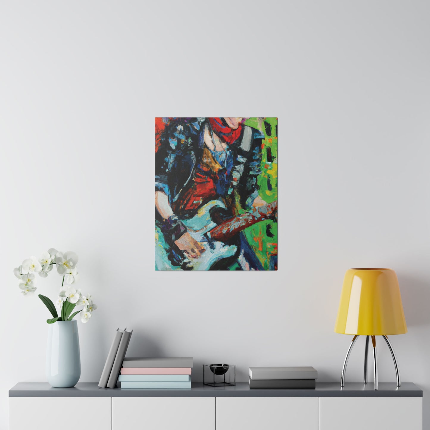 4485G - Rockstar Oil Painting Style Print | Poster | Home Decor | Wall Art | Music Art | Canvas