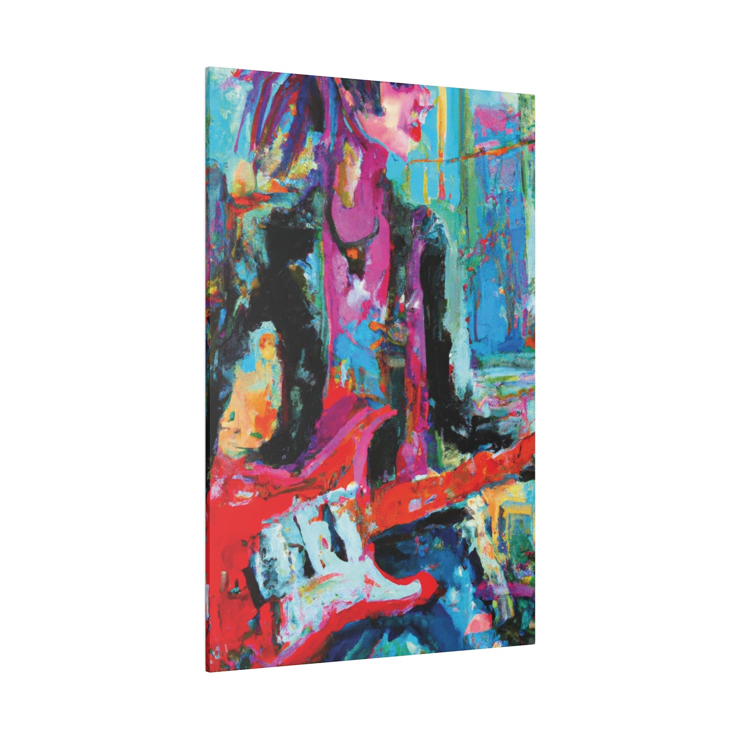 6159G - Rockstar Oil Painting Style Print | Poster | Home Decor | Wall Art | Music Art | Canvas