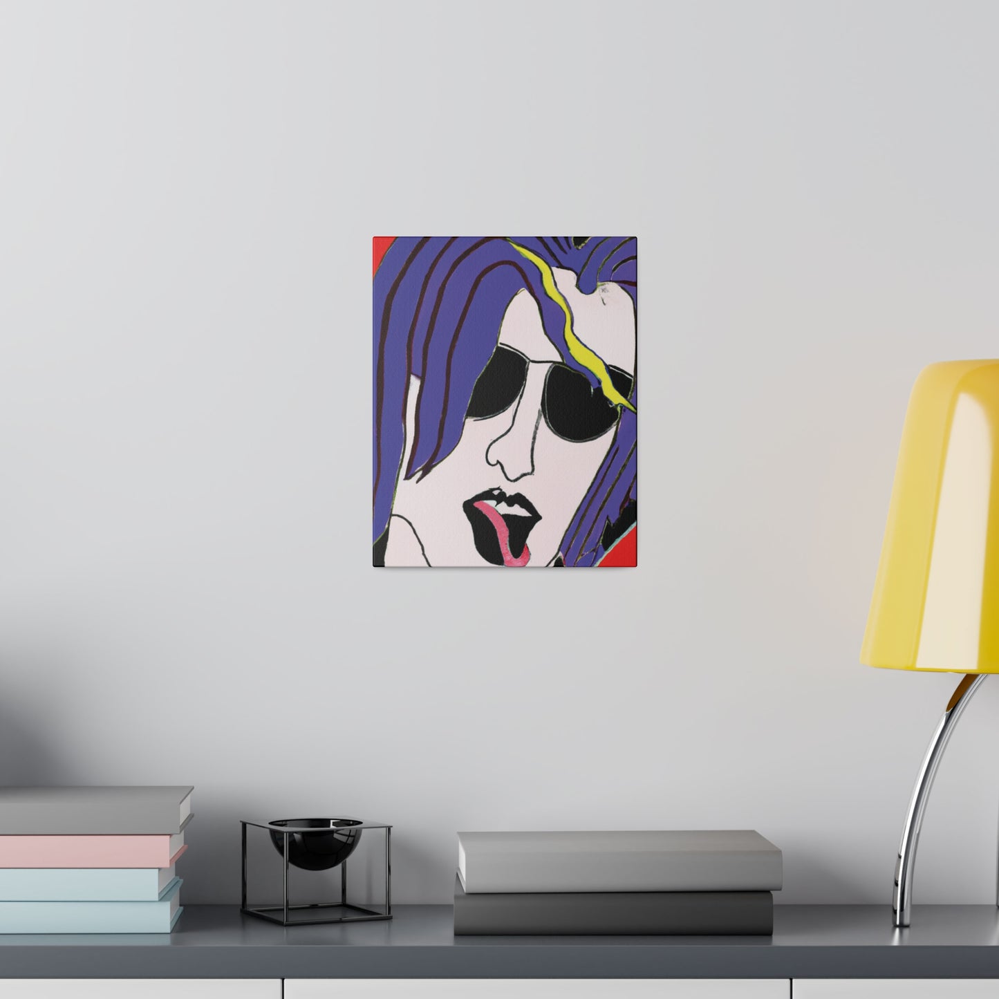 7258X - Rockstar Painting Print | Face | Abstract | Poster | Home Decor | Wall Art | Music Art | Canvas