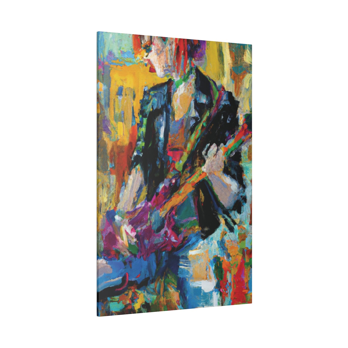 4813Q - Rockstar Oil Painting Style Print | Poster | Home Decor | Wall Art | Music Art | Canvas