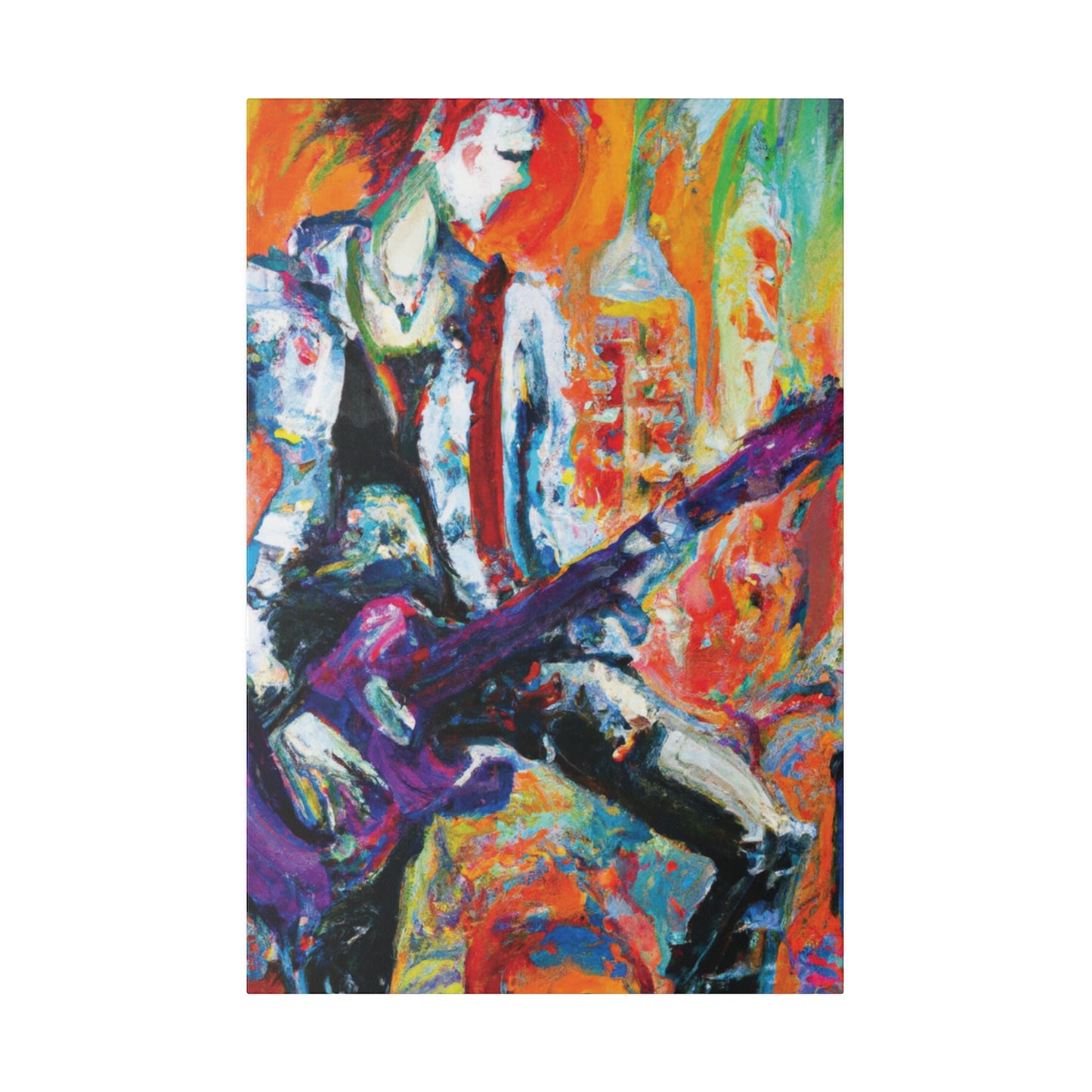 6891P - Rockstar Oil Painting Style Print | Poster | Home Decor | Wall Art | Music Art | Canvas