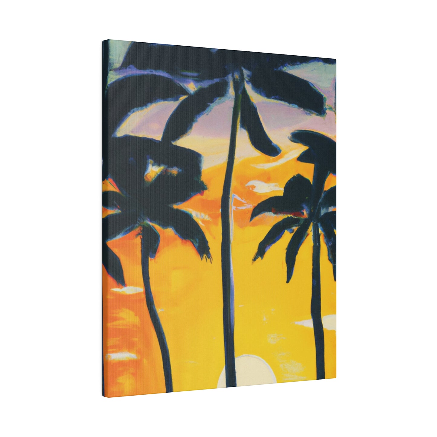 7390N - Miami Beach Sunset Painting Print | Miami | Beach | Sunset | Poster | Home Decor | Wall Art | Canvas