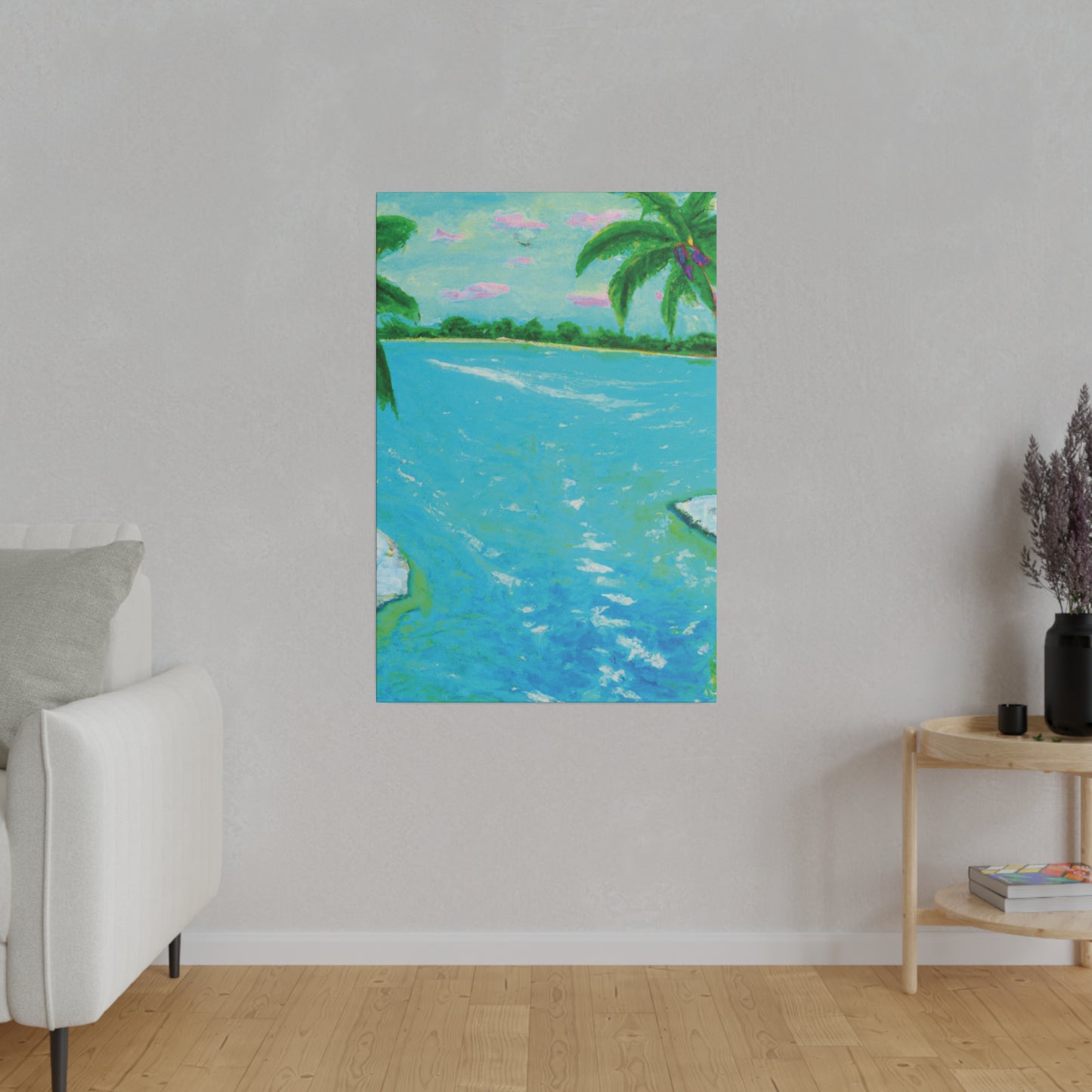 6527F - Bahamas Ocean Painting Print | Bahamas | Ocean | Beach | Poster | Home Decor | Wall Art | Canvas