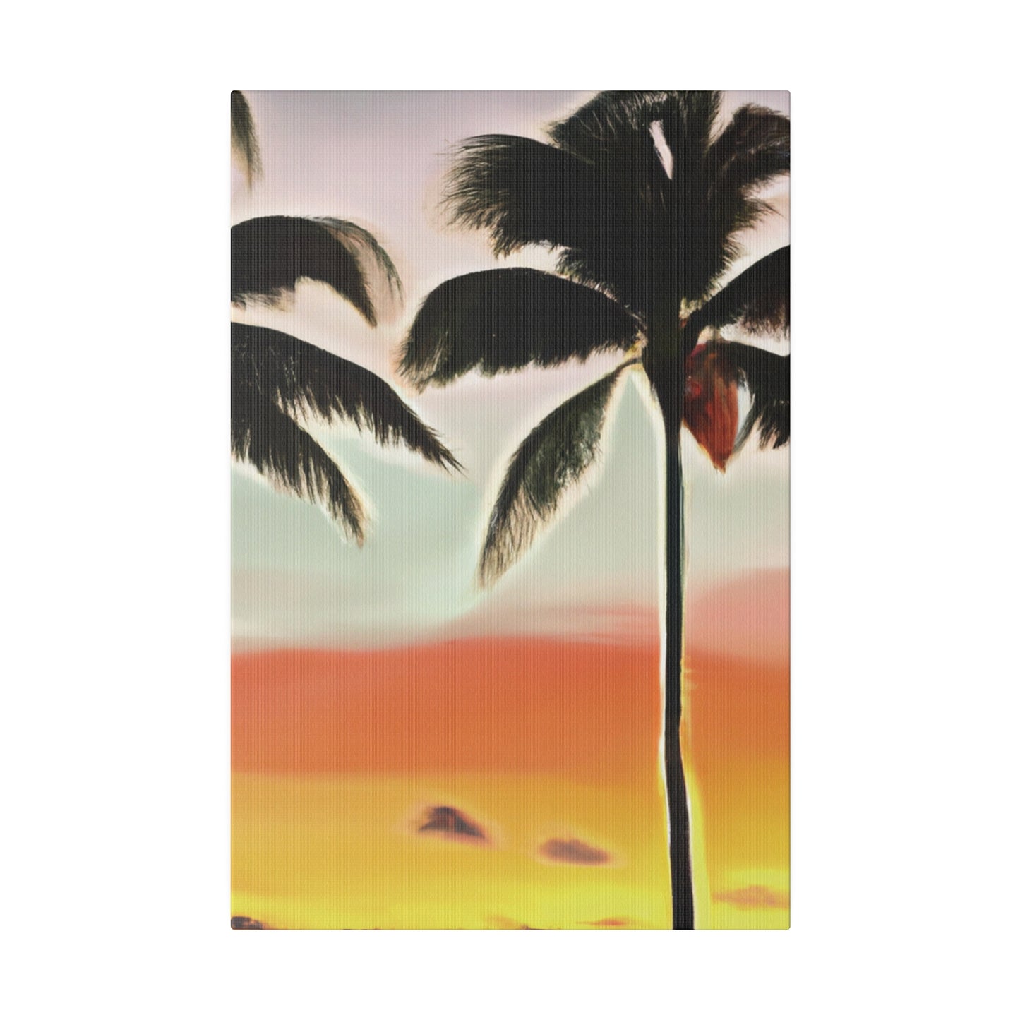 8646K - Miami Beach Sunset Painting Print | Miami | Beach | Sunset | Poster | Home Decor | Wall Art | Canvas