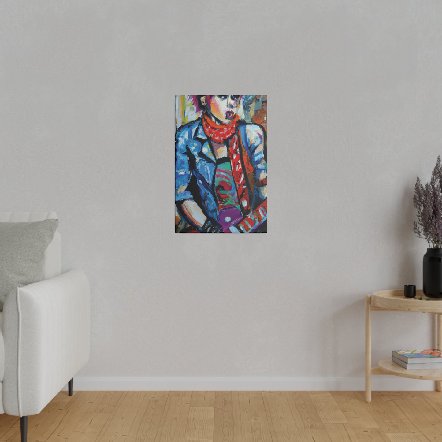 8142T - Rockstar Oil Painting Style Print | Poster | Home Decor | Wall Art | Music Art | Canvas