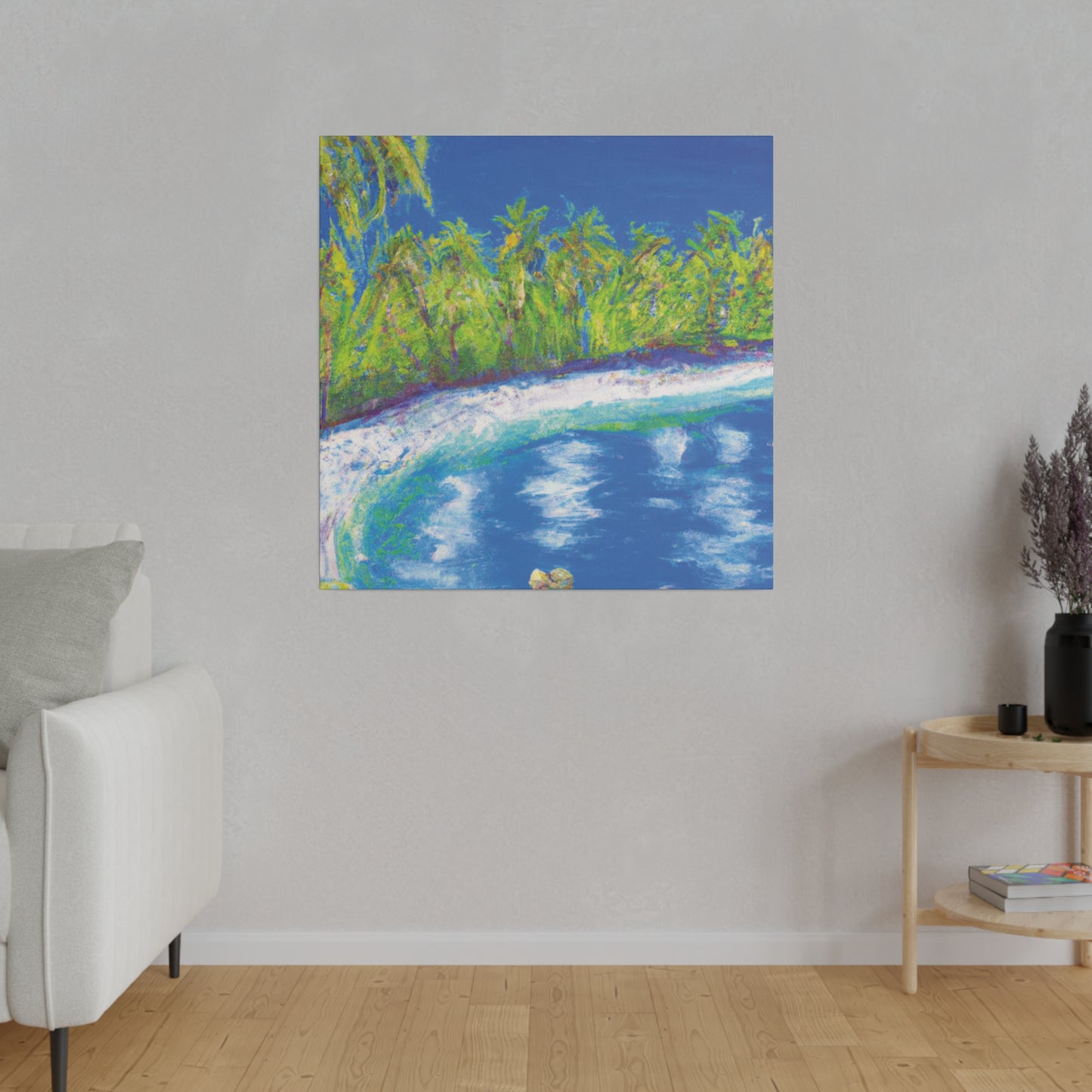 3798C - Bahamas Ocean Painting Print | Bahamas | Ocean | Beach | Poster | Home Decor | Wall Art | Canvas