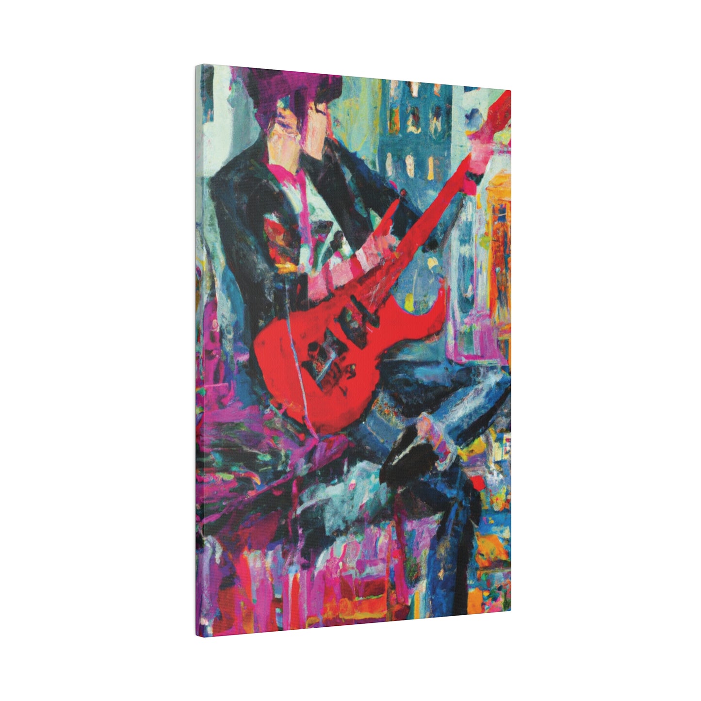 7878O - Rockstar Oil Painting Style Print | Poster | Home Decor | Wall Art | Music Art | Canvas