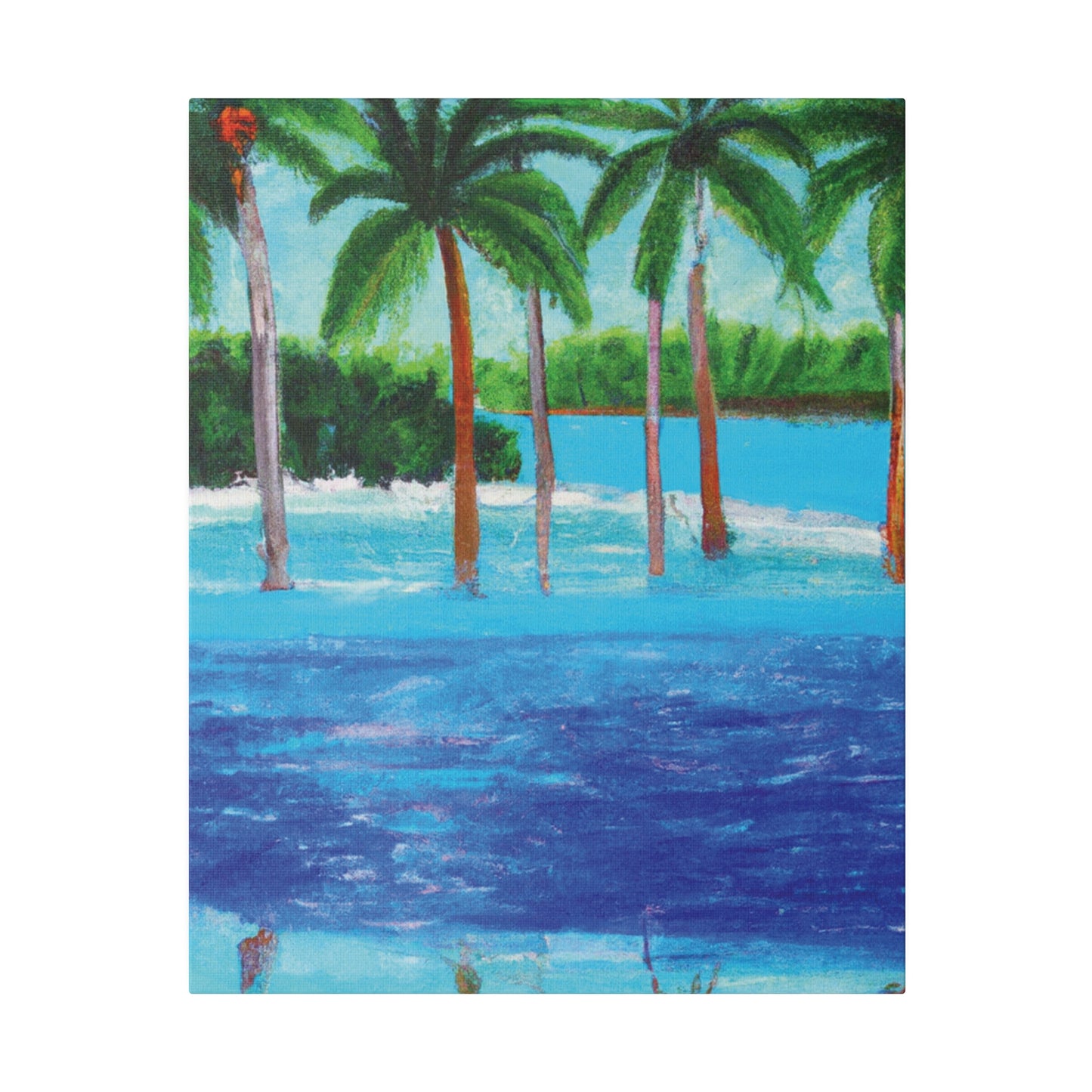 4563X - Bahamas Ocean Painting Print | Bahamas | Ocean | Beach | Poster | Home Decor | Wall Art | Canvas