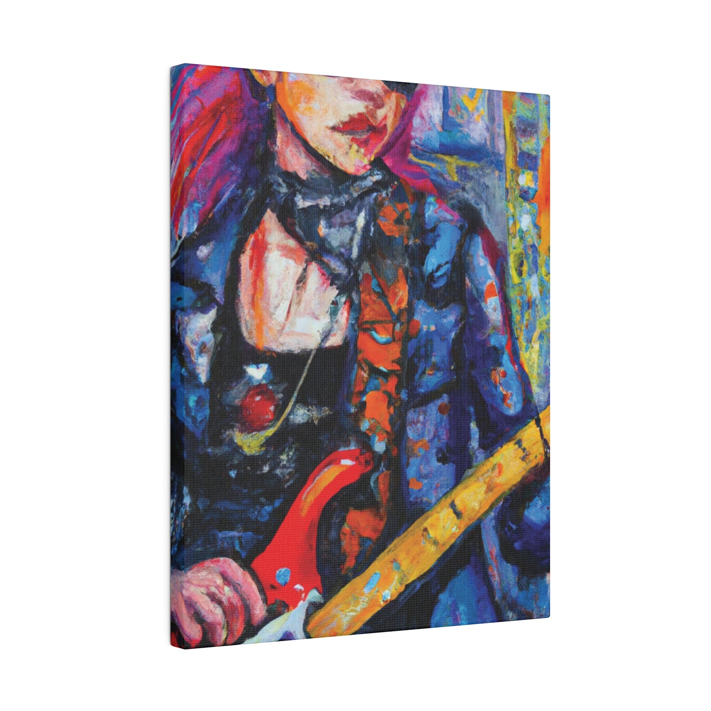 9231K - Rockstar Oil Painting Style Print | Poster | Home Decor | Wall Art | Music Art | Canvas