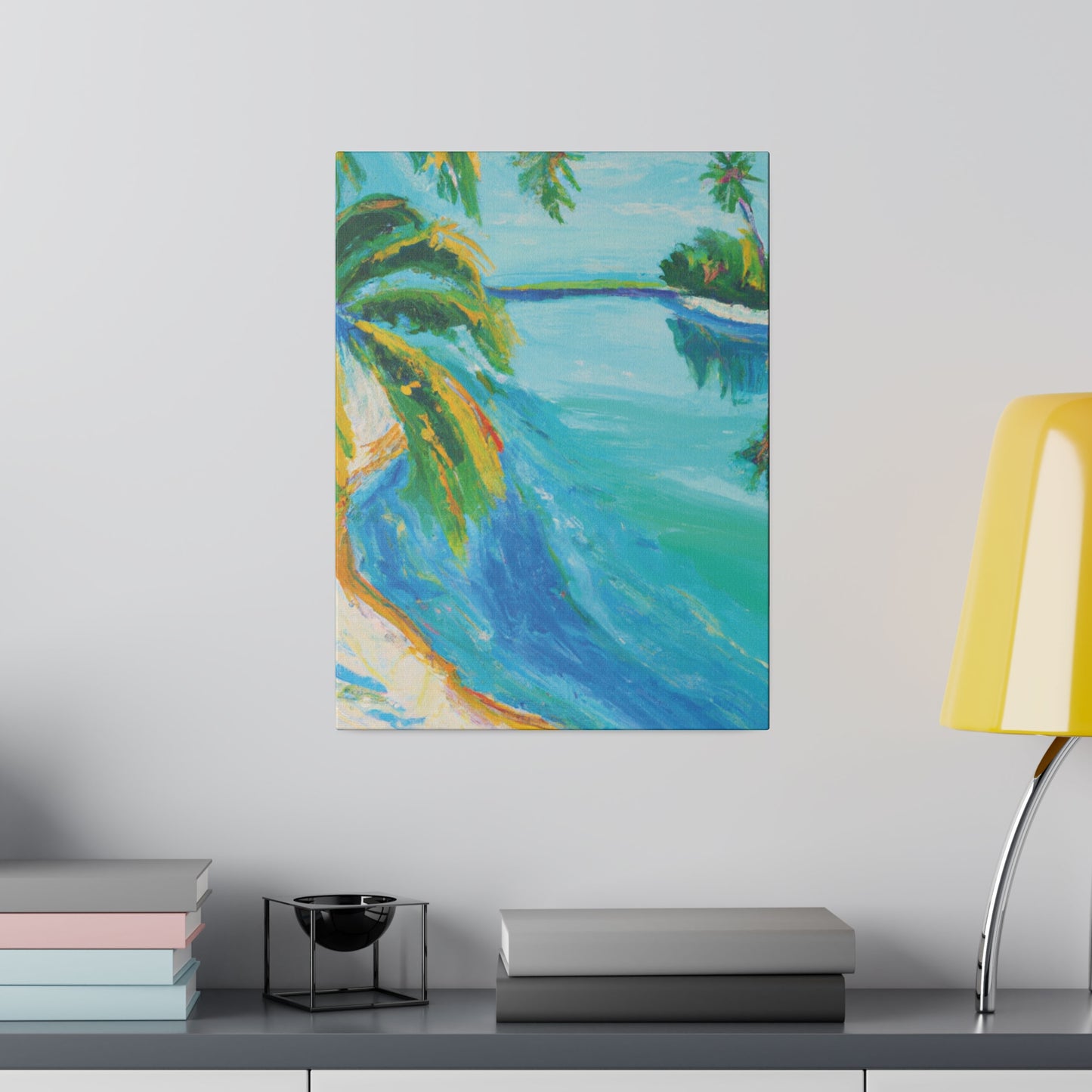 5339K - Bahamas Ocean Painting Print | Bahamas | Ocean | Beach | Poster | Home Decor | Wall Art | Canvas