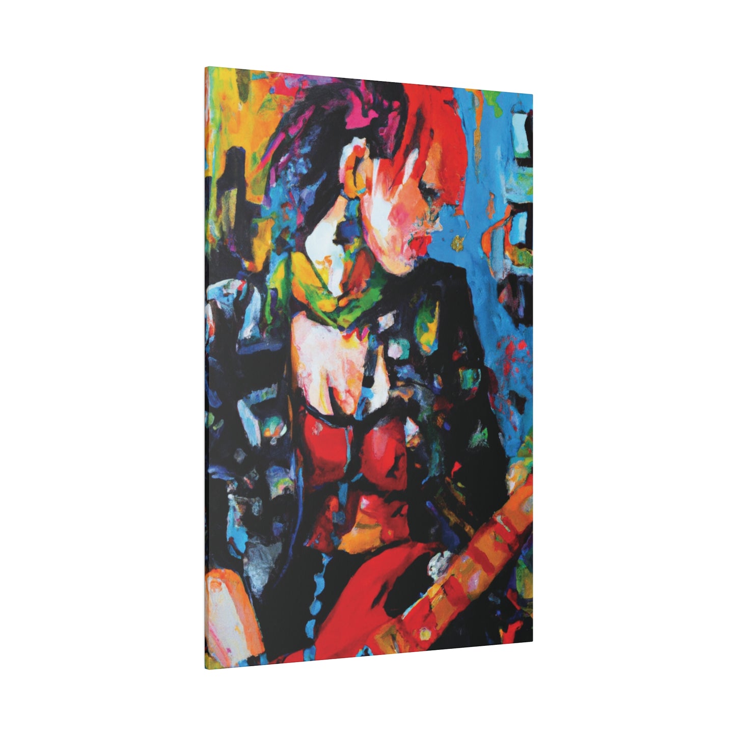 9602B - Rockstar Oil Painting Style Print | Poster | Home Decor | Wall Art | Music Art | Canvas