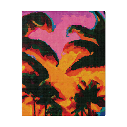 223L - Miami Beach Sunset Painting Print | Miami | Beach | Sunset | Poster | Home Decor | Wall Art | Canvas