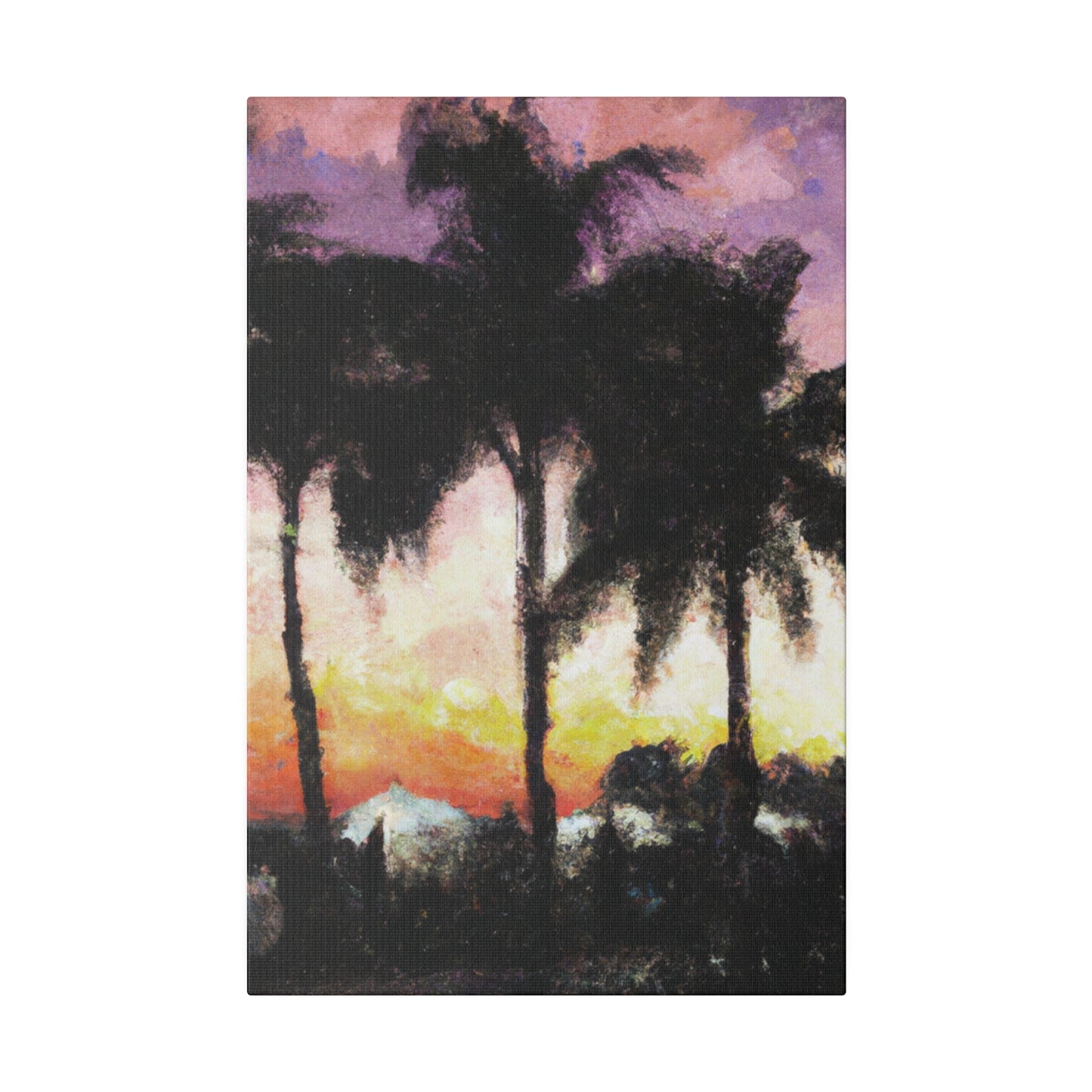 8185A - Miami Beach Sunset Painting Print | Miami | Beach | Sunset | Poster | Home Decor | Wall Art | Canvas