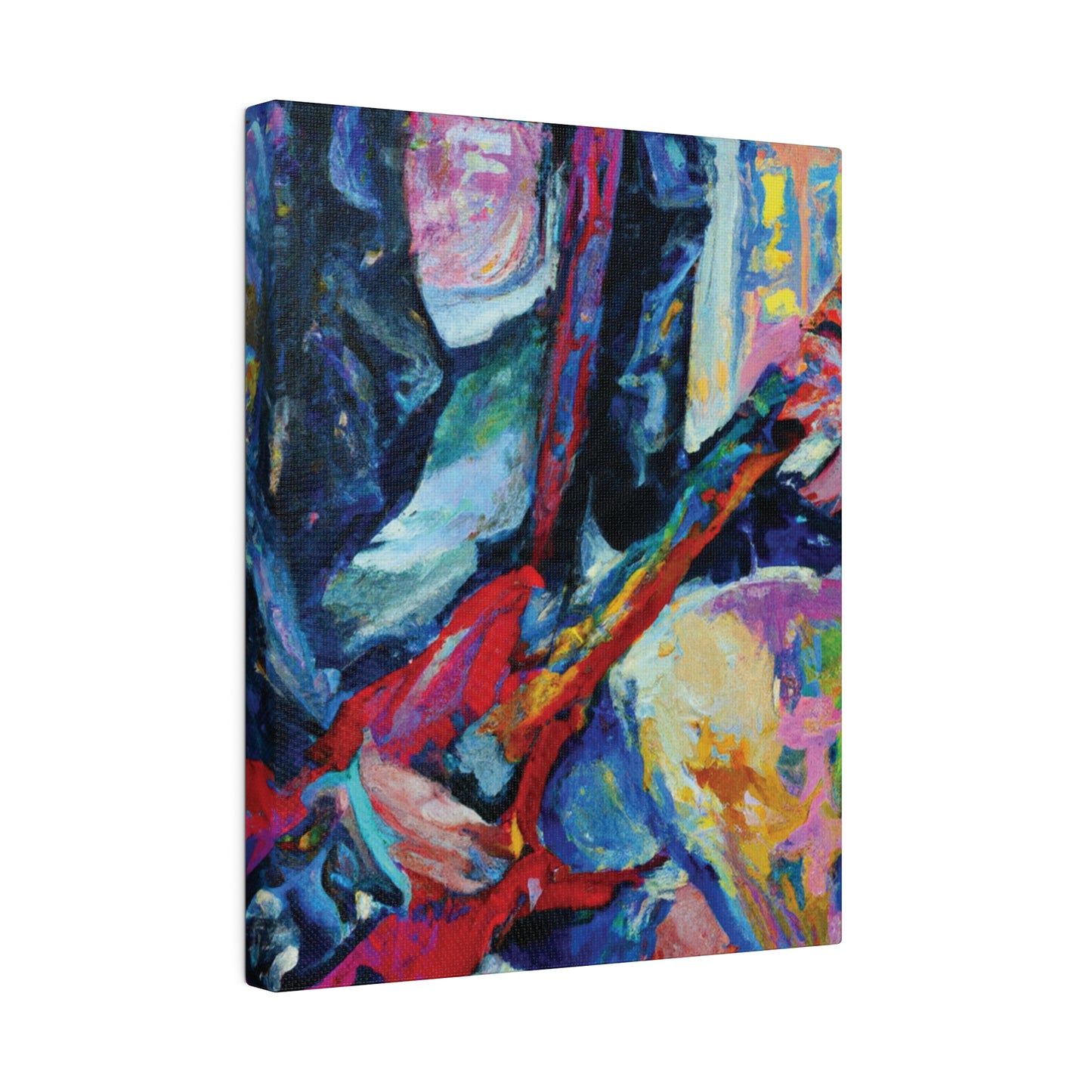 4512K - Rockstar Oil Painting Style Print | Poster | Home Decor | Wall Art | Music Art | Canvas