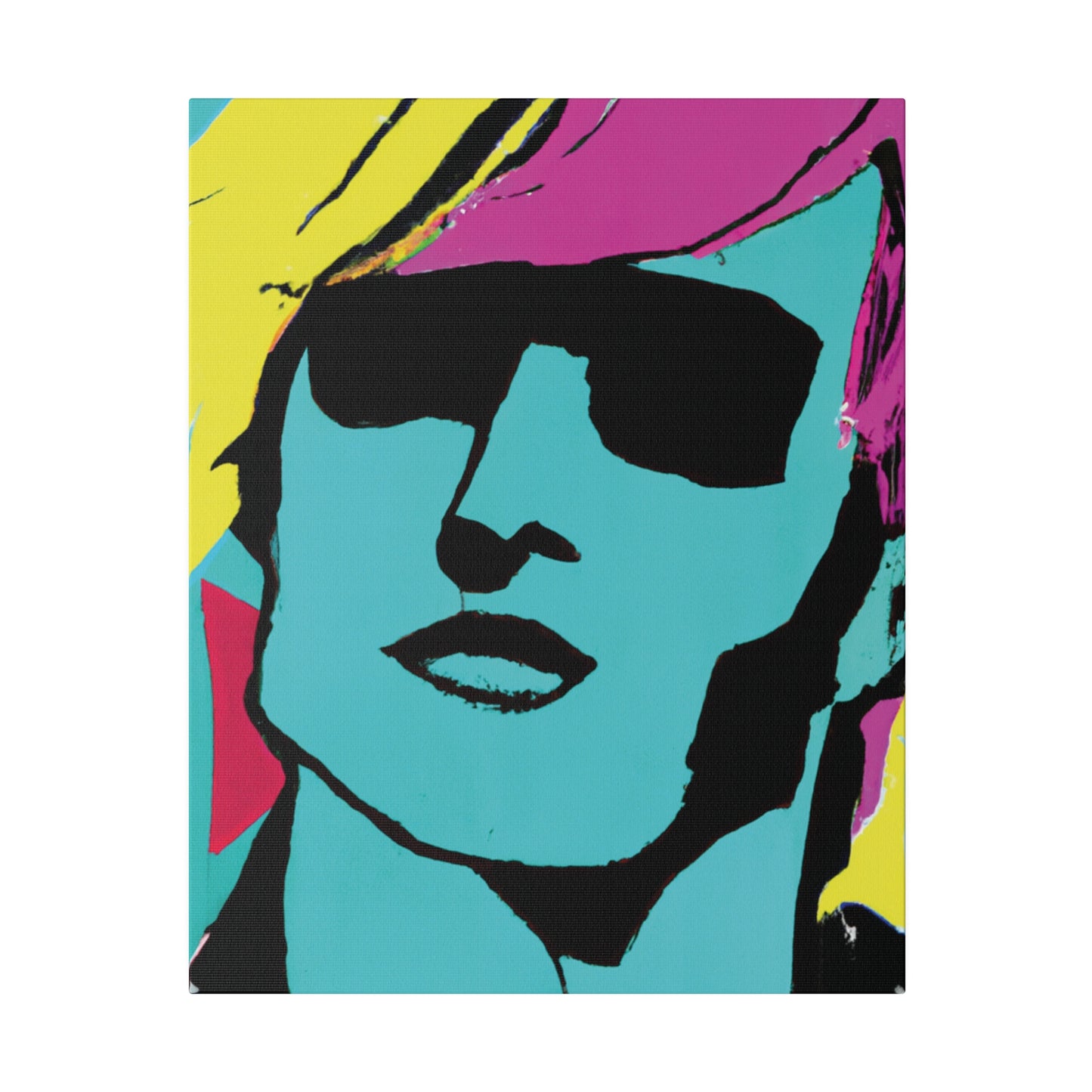 8753H - Rockstar Painting Print | Face | Abstract | Poster | Home Decor | Wall Art | Music Art | Canvas