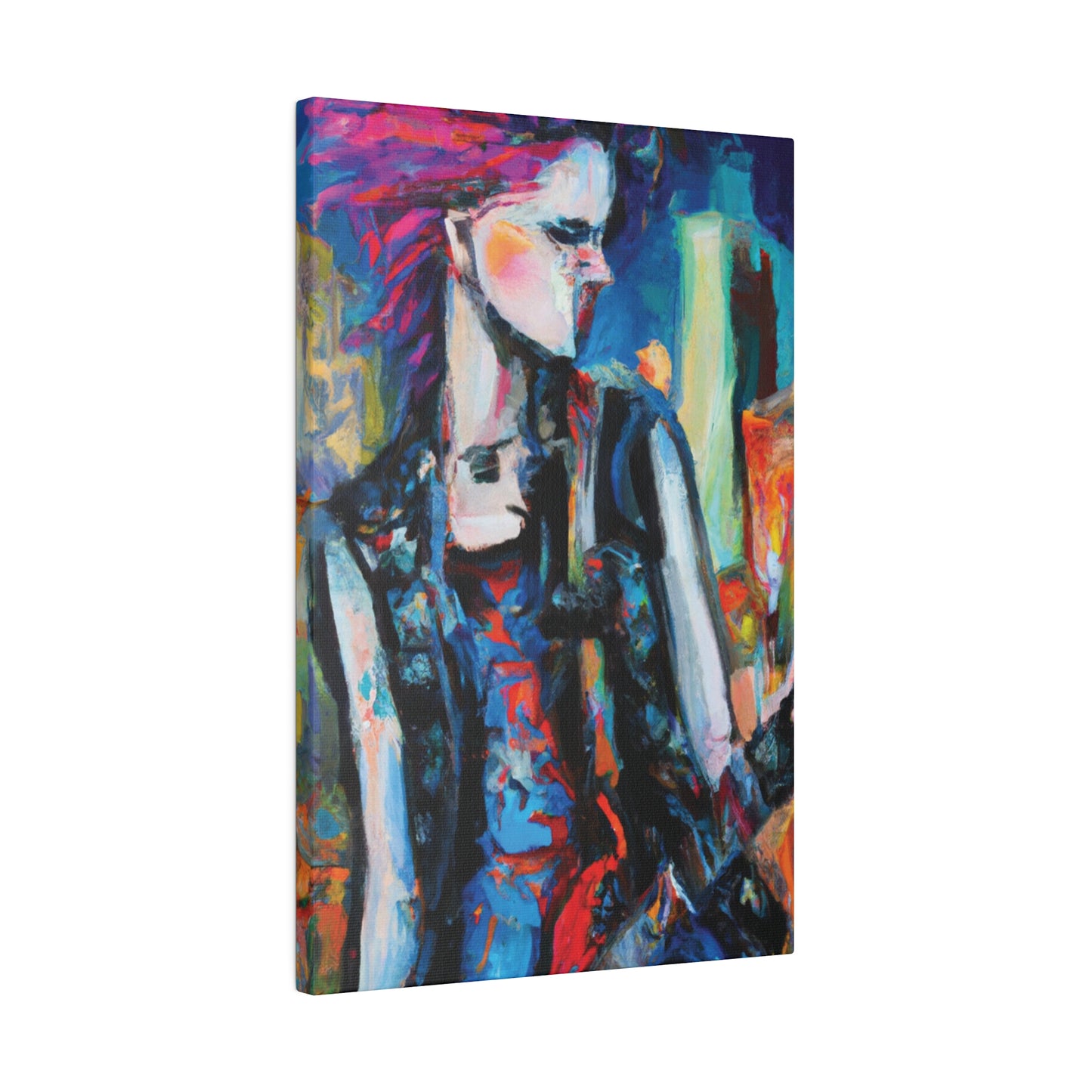 6491R - Rockstar Oil Painting Style Print | Poster | Home Decor | Wall Art | Music Art | Canvas