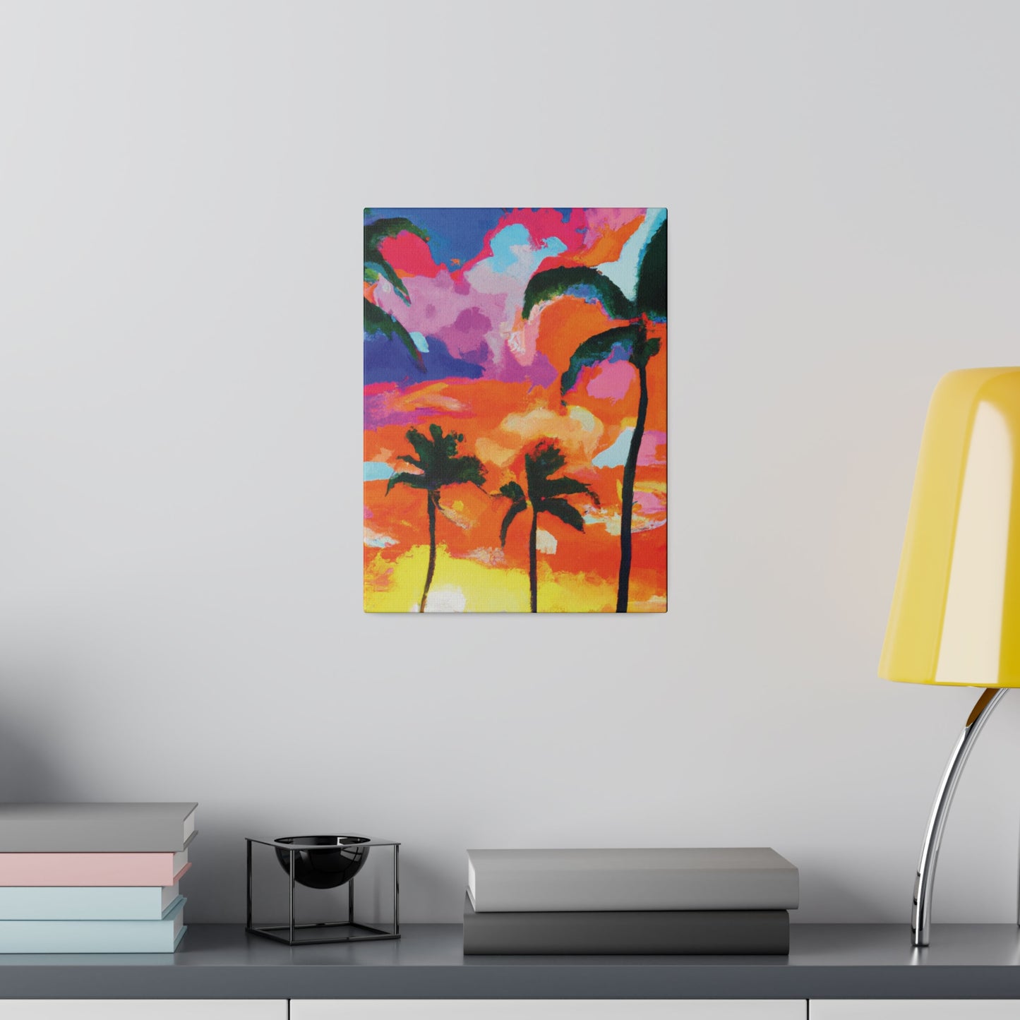 8579F - Miami Beach Sunset Painting Print | Miami | Beach | Sunset | Poster | Home Decor | Wall Art | Canvas