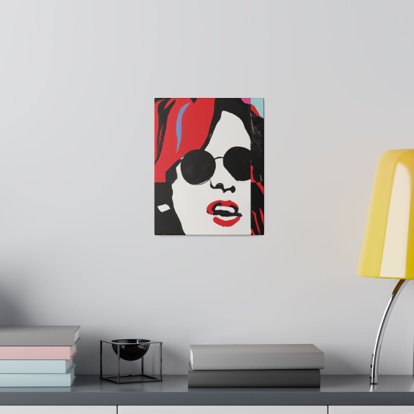 6744T - Rockstar Painting Print | Face | Abstract | Poster | Home Decor | Wall Art | Music Art | Canvas