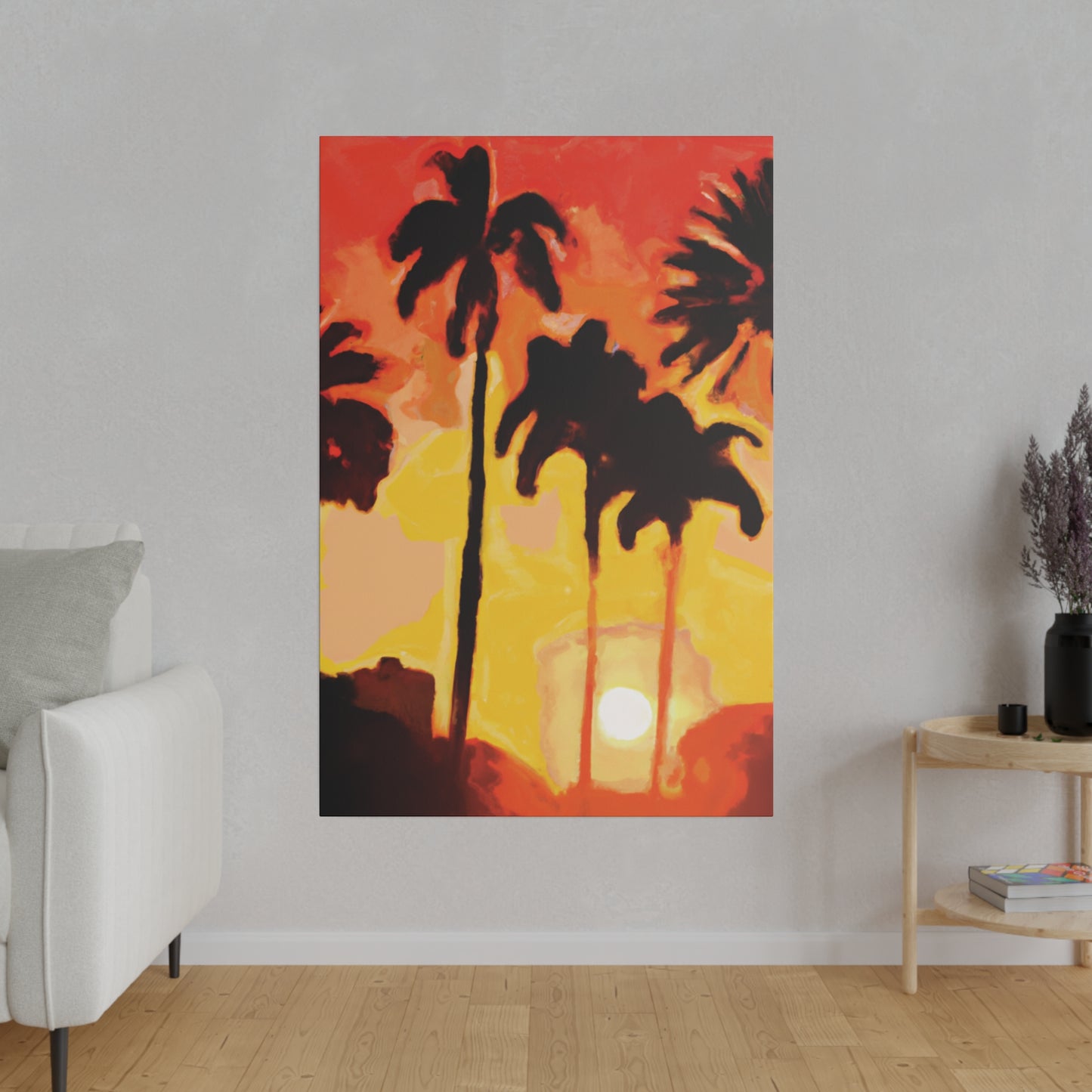 3259B - Miami Beach Sunset Painting Print | Miami | Beach | Sunset | Poster | Home Decor | Wall Art | Canvas