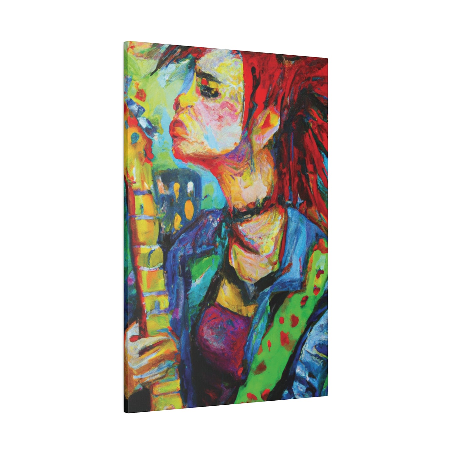 4898X - Rockstar Oil Painting Style Print | Poster | Home Decor | Wall Art | Music Art | Canvas