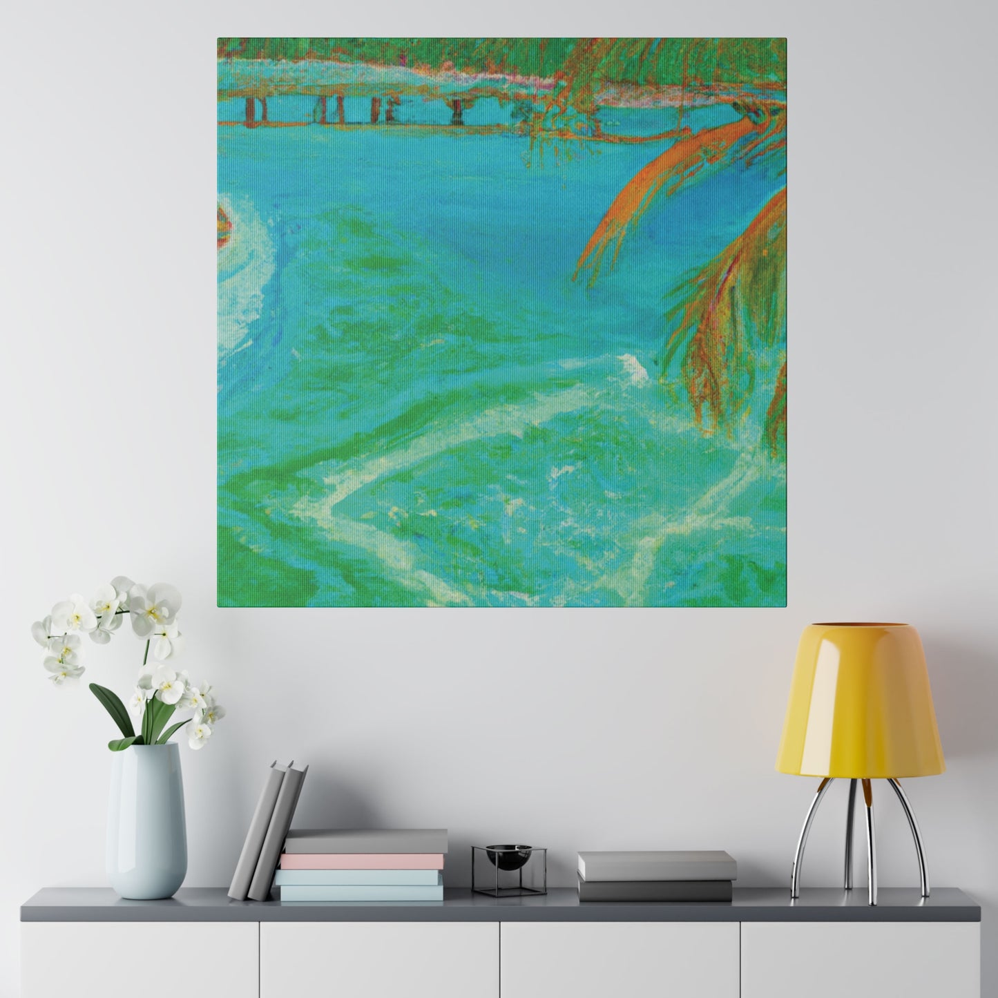 8864B - Bahamas Ocean Painting Print | Bahamas | Ocean | Beach | Poster | Home Decor | Wall Art | Canvas