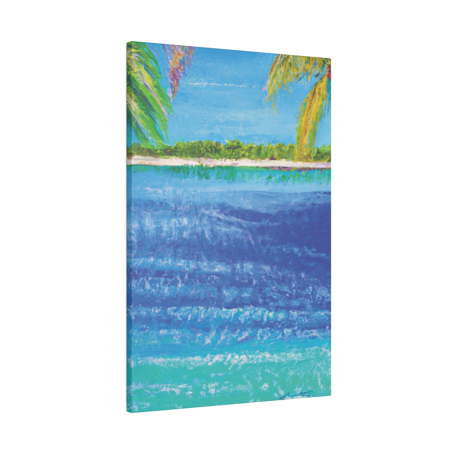 5045T - Bahamas Ocean Painting Print | Bahamas | Ocean | Beach | Poster | Home Decor | Wall Art | Canvas