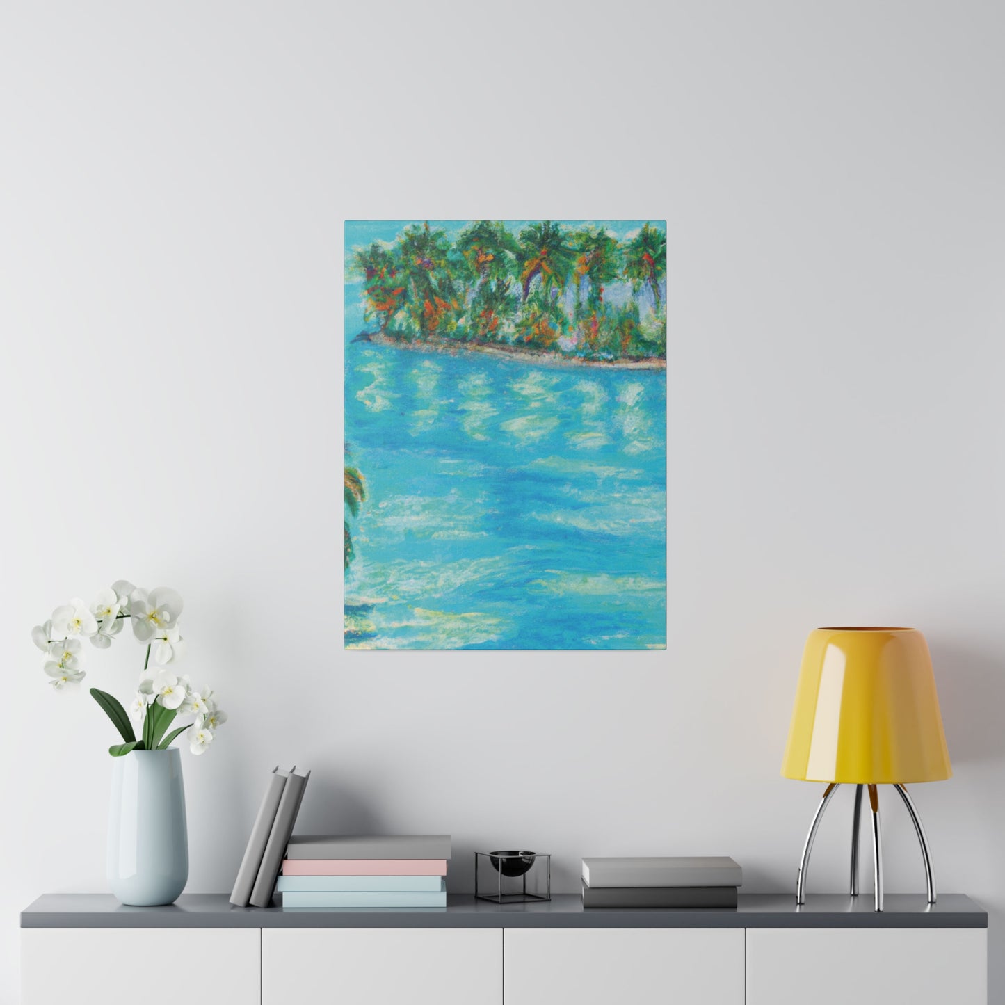 8625Q - Bahamas Ocean Painting Print | Bahamas | Ocean | Beach | Poster | Home Decor | Wall Art | Canvas