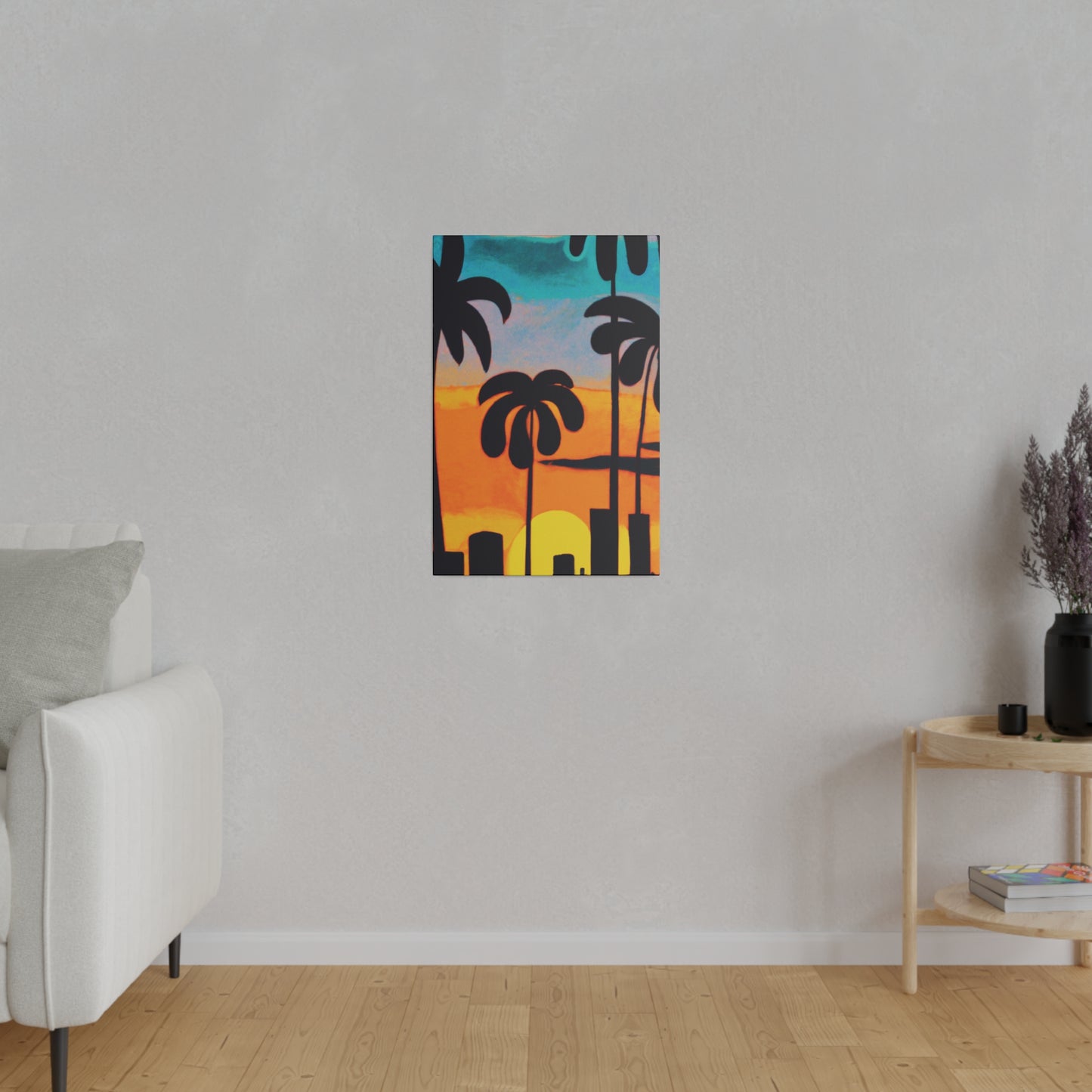 6878U - Miami Beach Sunset Painting Print | Miami | Beach | Sunset | Poster | Home Decor | Wall Art | Canvas