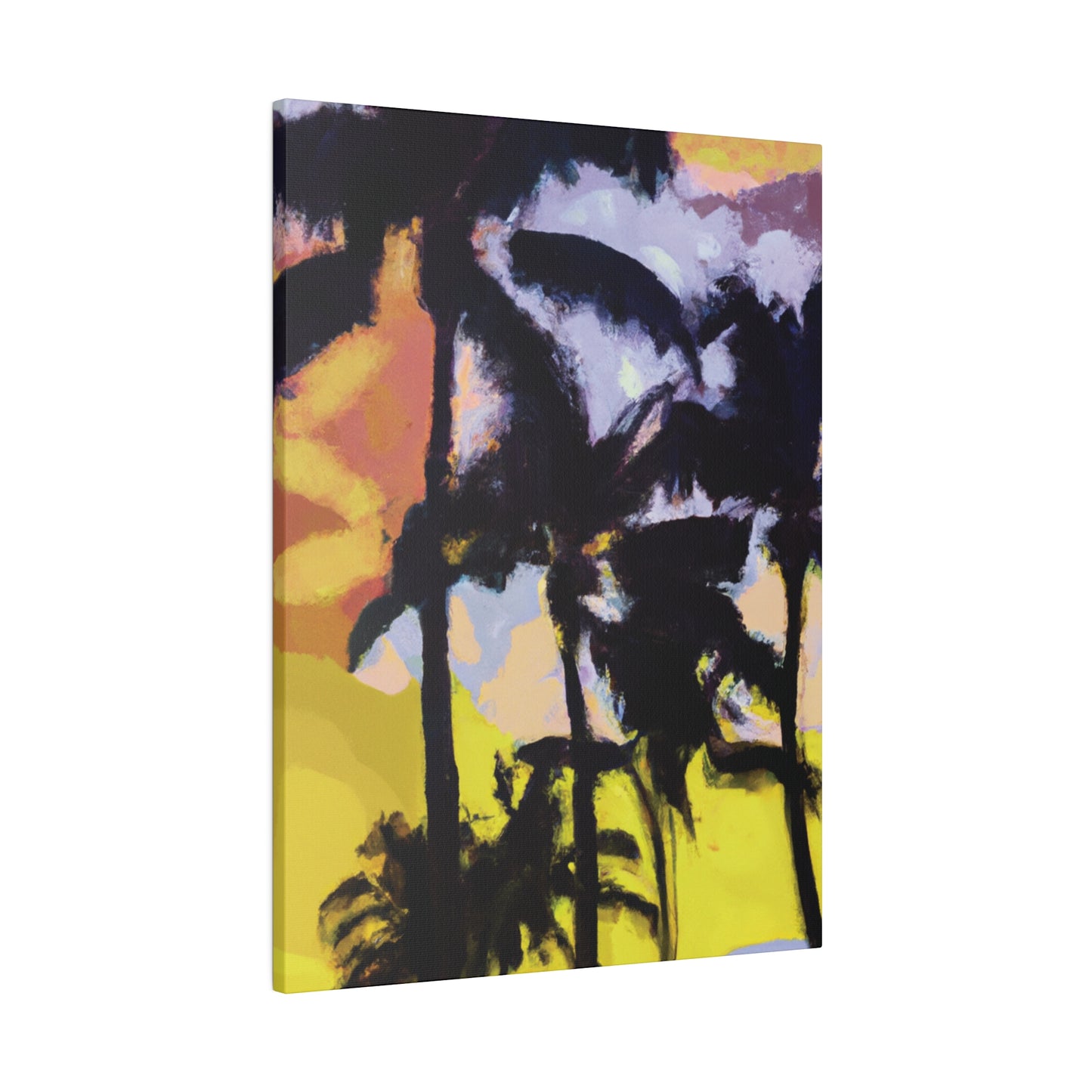 3753W - Miami Beach Sunset Painting Print | Miami | Beach | Sunset | Poster | Home Decor | Wall Art | Canvas