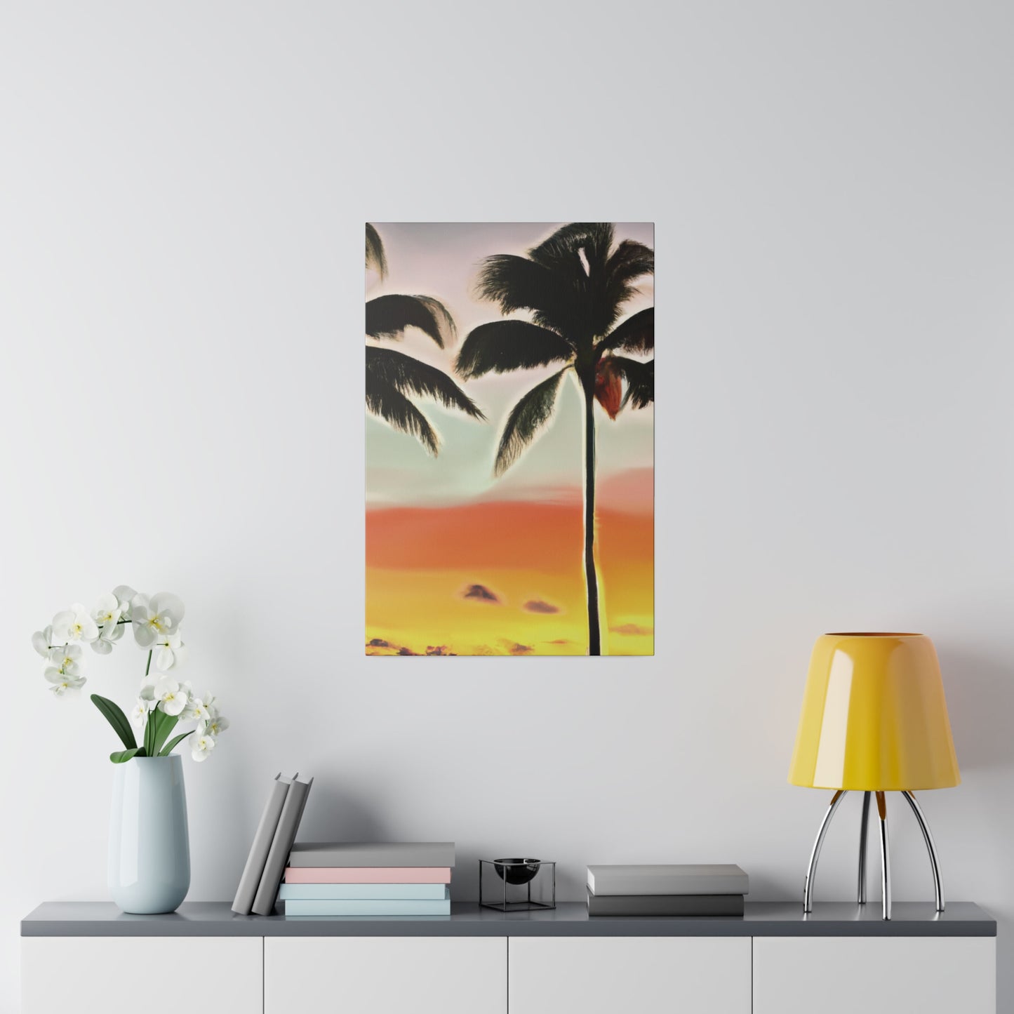 8646K - Miami Beach Sunset Painting Print | Miami | Beach | Sunset | Poster | Home Decor | Wall Art | Canvas