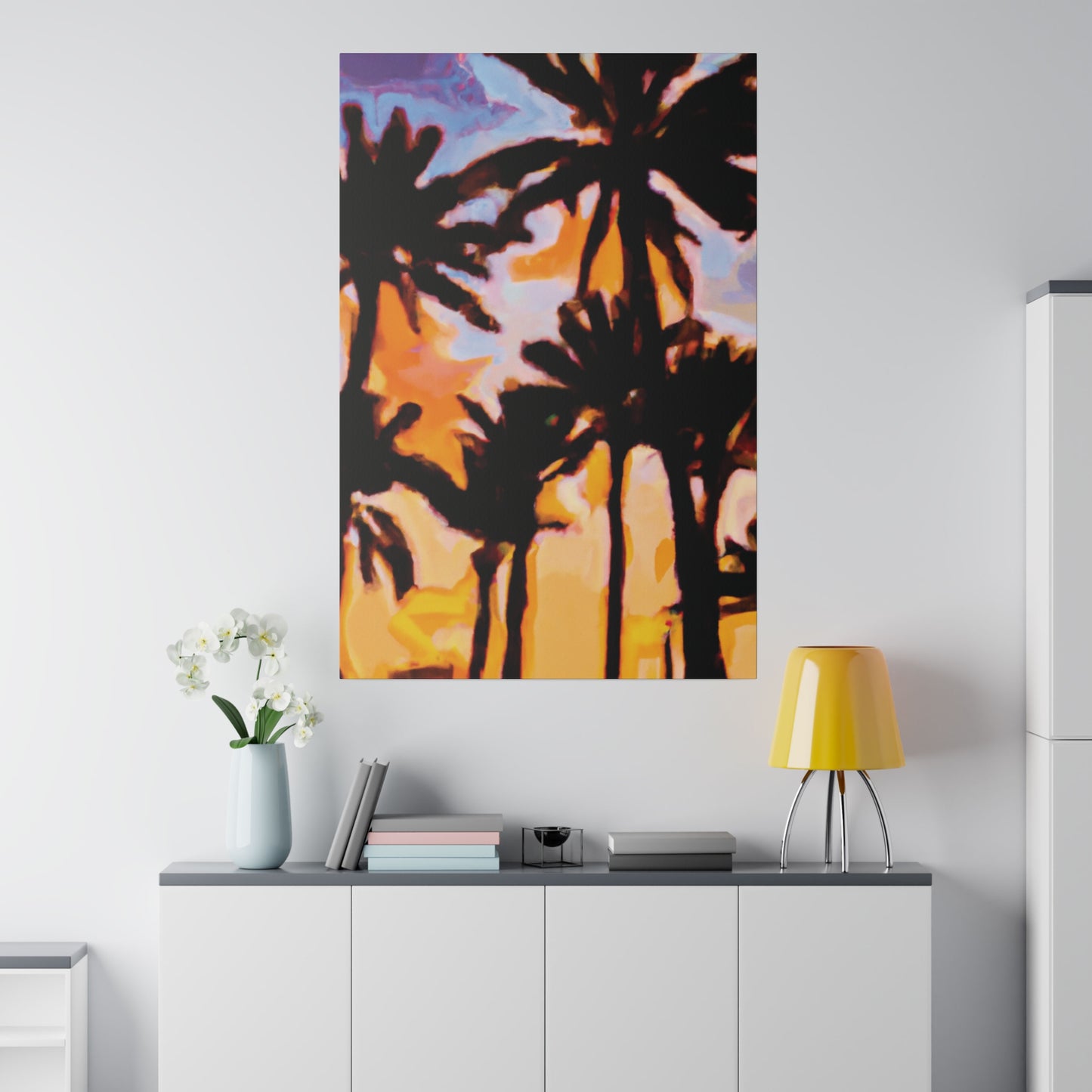 6159K - Miami Beach Sunset Painting Print | Miami | Beach | Sunset | Poster | Home Decor | Wall Art | Canvas