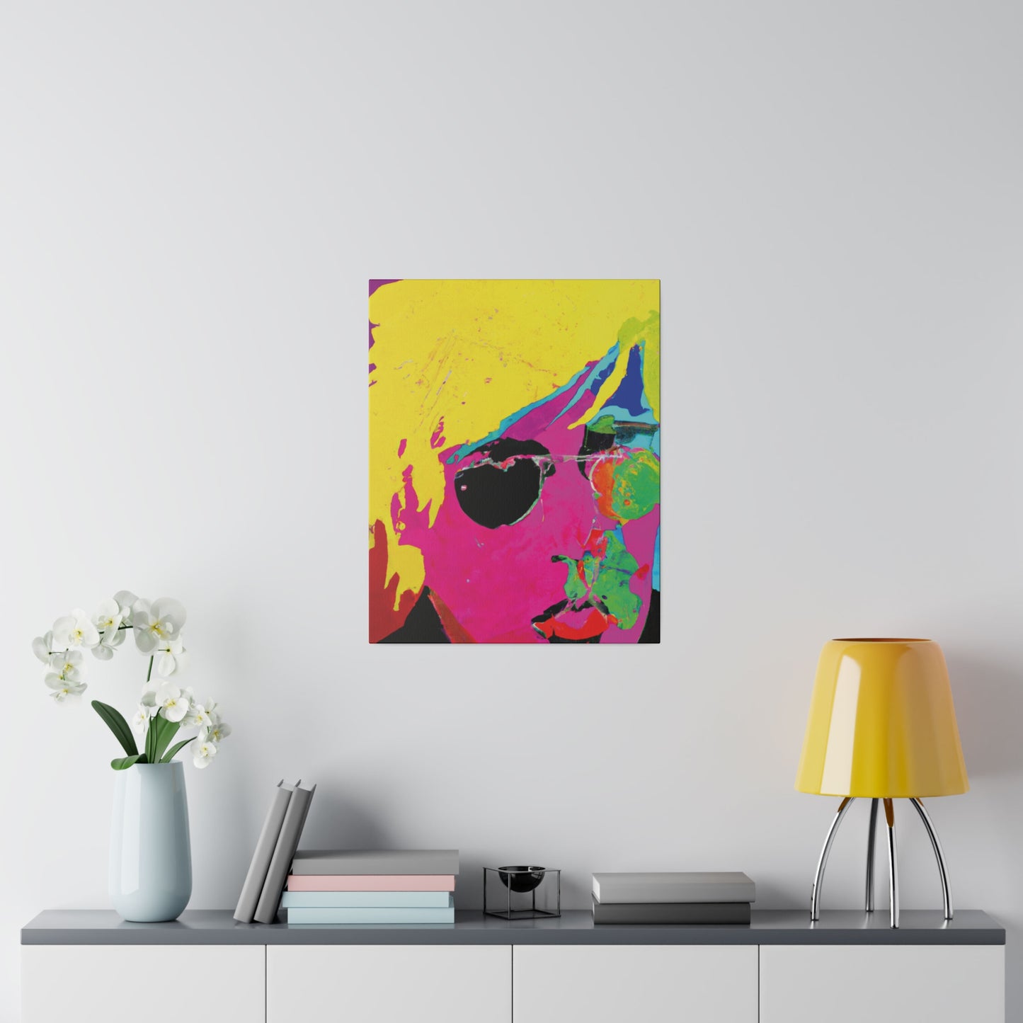 7141U - Rockstar Painting Print | Face | Abstract | Poster | Home Decor | Wall Art | Music Art | Canvas