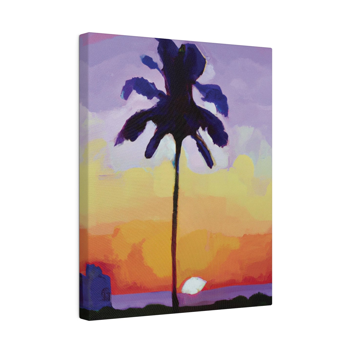 8495G - Miami Beach Sunset Painting Print | Miami | Beach | Sunset | Poster | Home Decor | Wall Art | Canvas