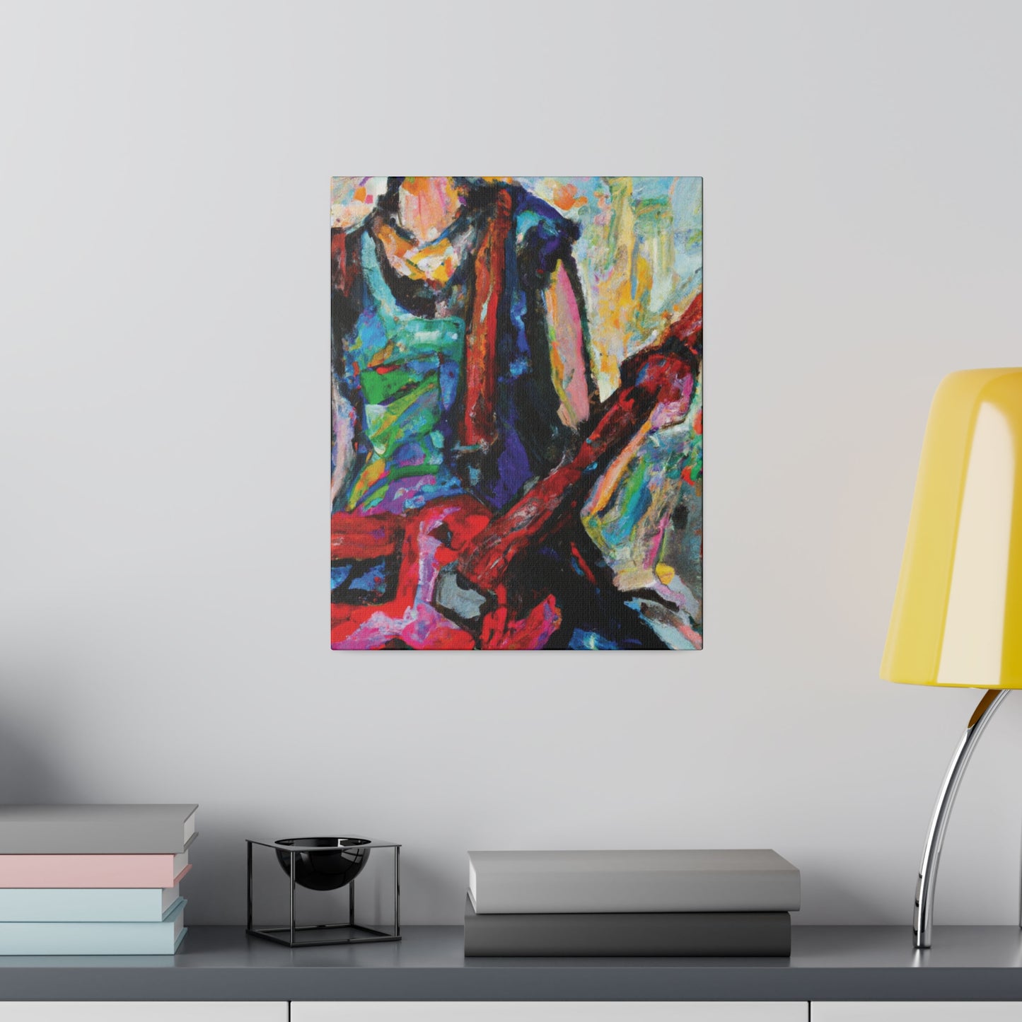 8657Y - Rockstar Oil Painting Style Print | Poster | Home Decor | Wall Art | Music Art | Canvas