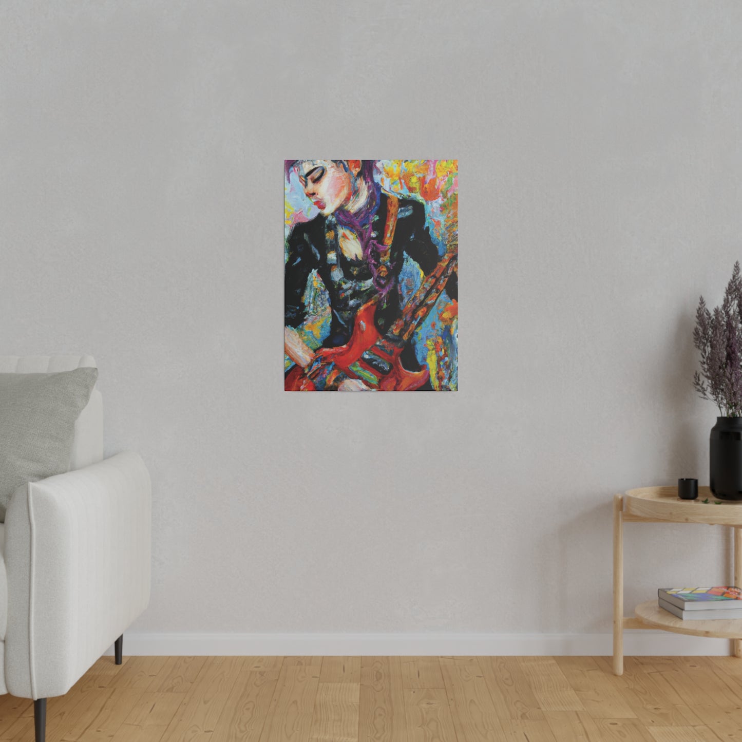 7123G - Rockstar Oil Painting Style Print | Poster | Home Decor | Wall Art | Music Art | Canvas