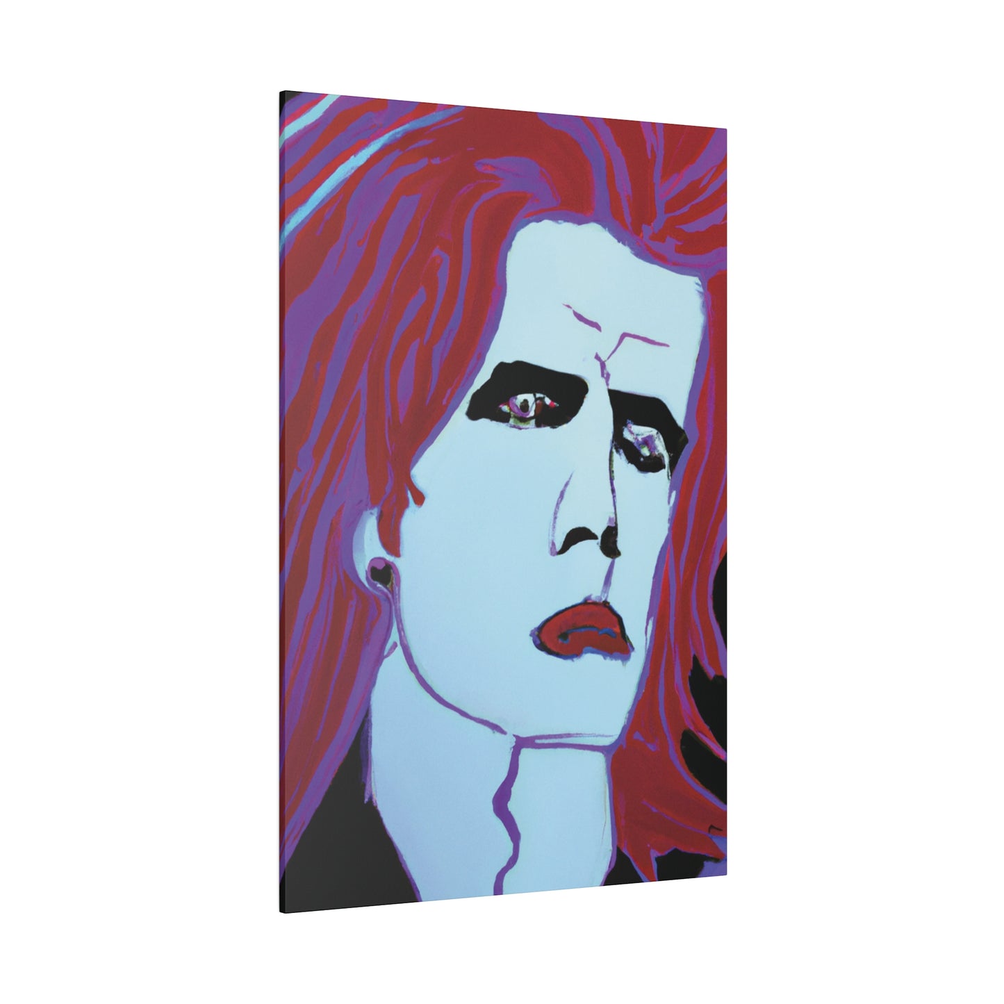 9068G - Rockstar Painting Print | Face | Abstract | Poster | Home Decor | Wall Art | Music Art | Canvas