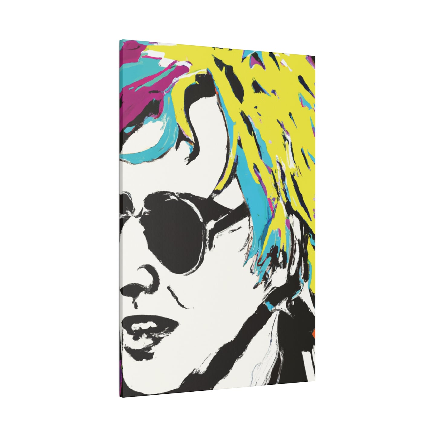 3921R - Rockstar Painting Print | Face | Abstract | Poster | Home Decor | Wall Art | Music Art | Canvas