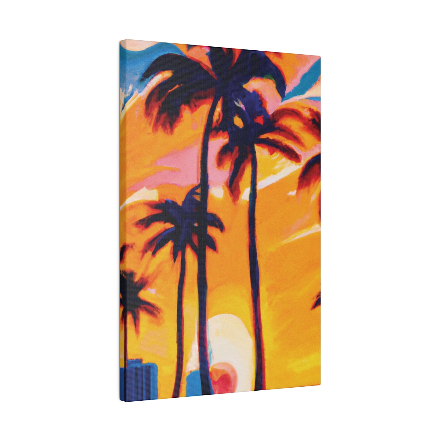 2067G - Miami Beach Sunset Painting Print | Miami | Beach | Sunset | Poster | Home Decor | Wall Art | Canvas