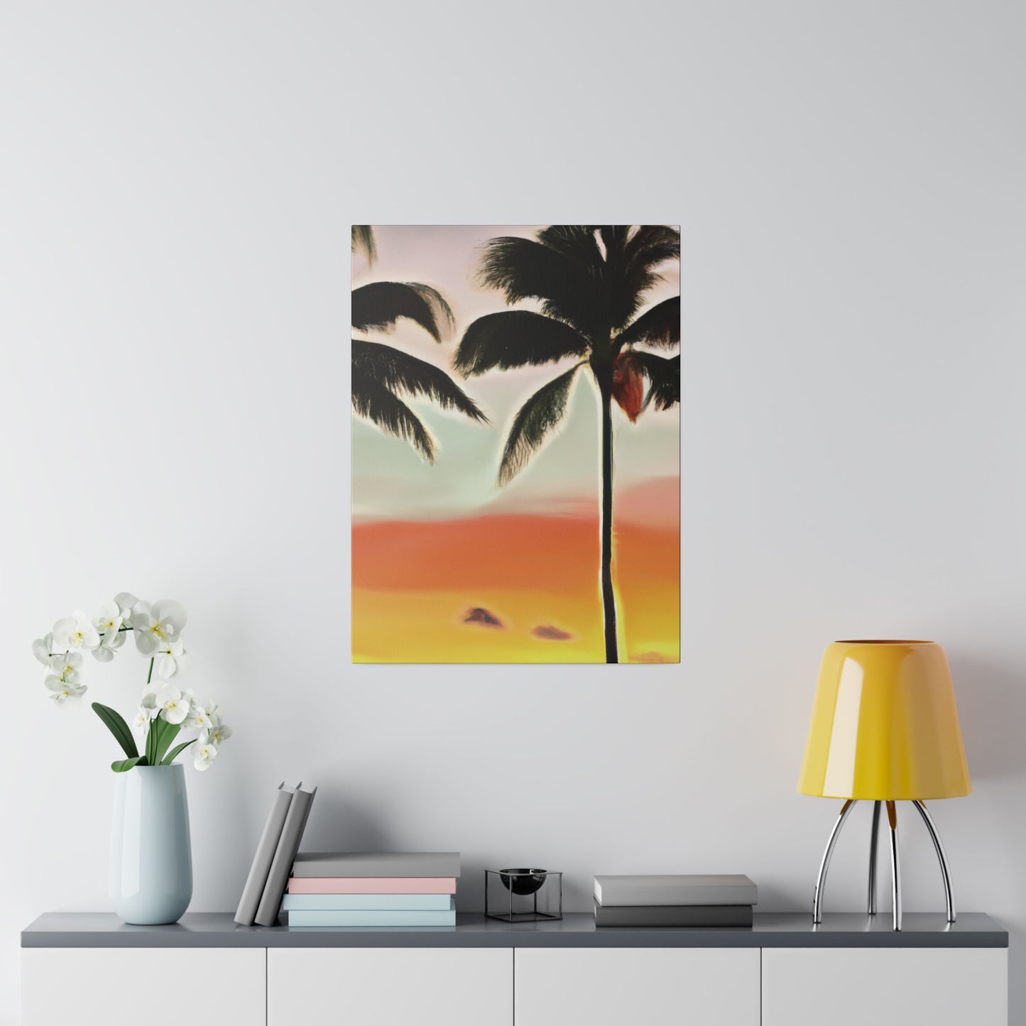 8646K - Miami Beach Sunset Painting Print | Miami | Beach | Sunset | Poster | Home Decor | Wall Art | Canvas