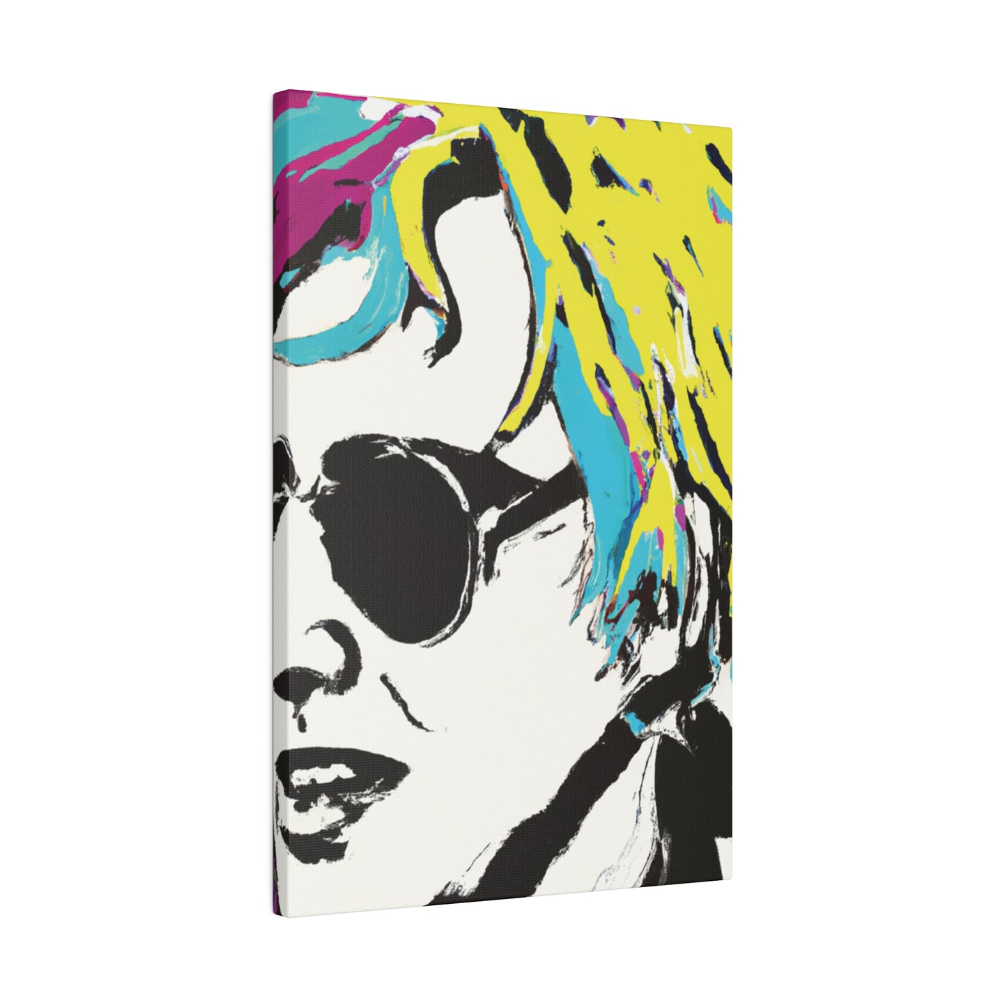 3921R - Rockstar Painting Print | Face | Abstract | Poster | Home Decor | Wall Art | Music Art | Canvas