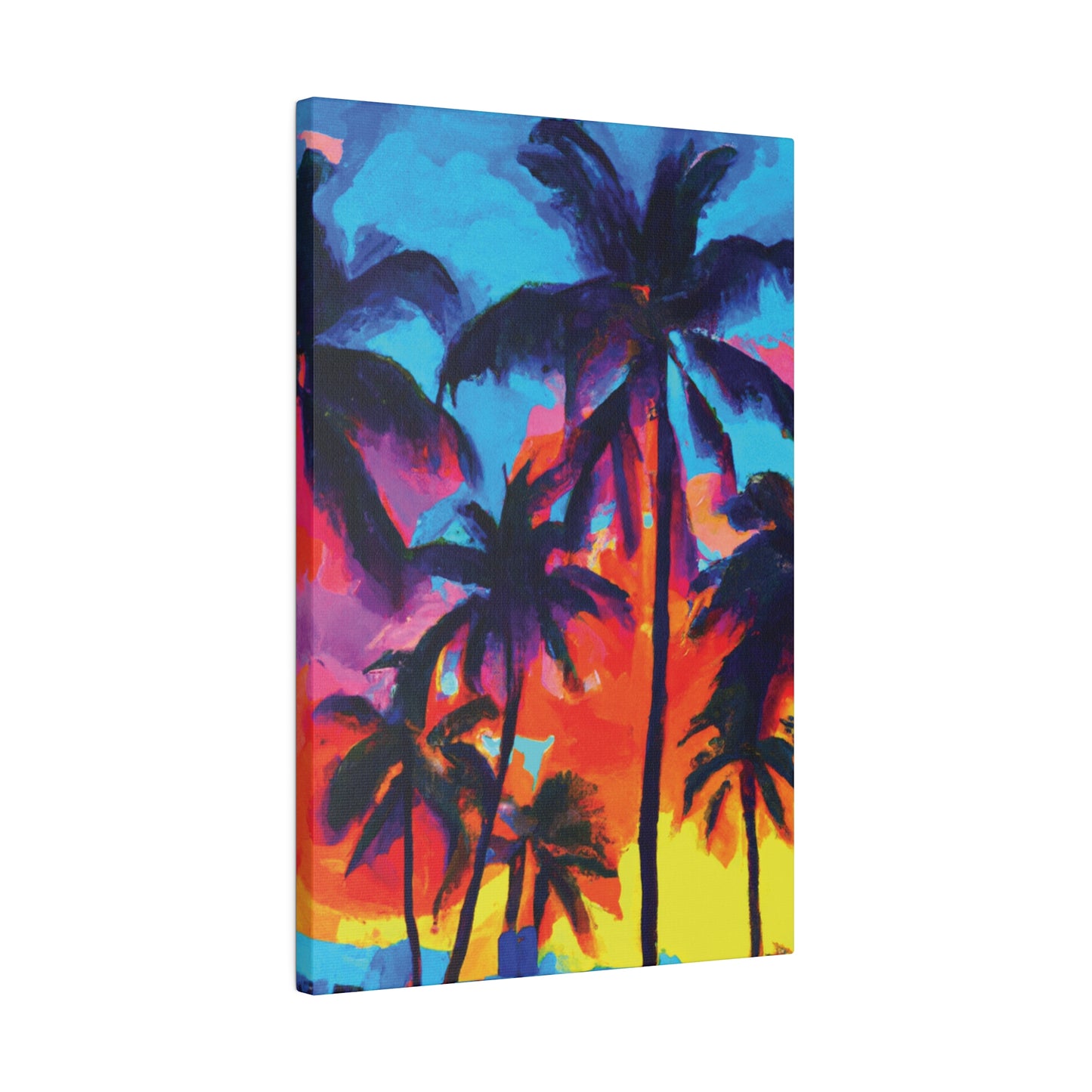 4672F - Miami Beach Sunset Painting Print | Miami | Beach | Sunset | Poster | Home Decor | Wall Art | Canvas