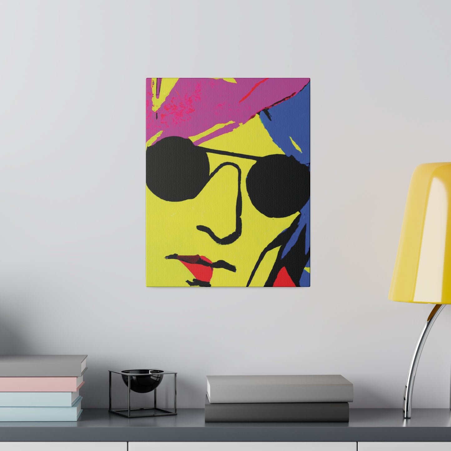 7490C - Rockstar Painting Print | Face | Abstract | Poster | Home Decor | Wall Art | Music Art | Canvas