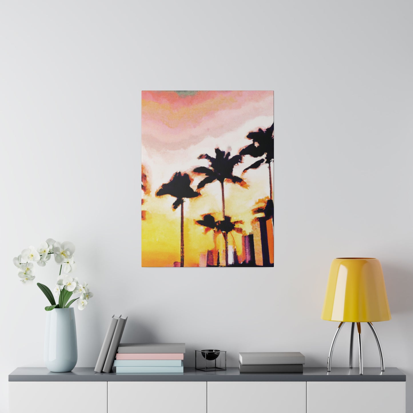 8005X - Miami Beach Sunset Painting Print | Miami | Beach | Sunset | Poster | Home Decor | Wall Art | Canvas