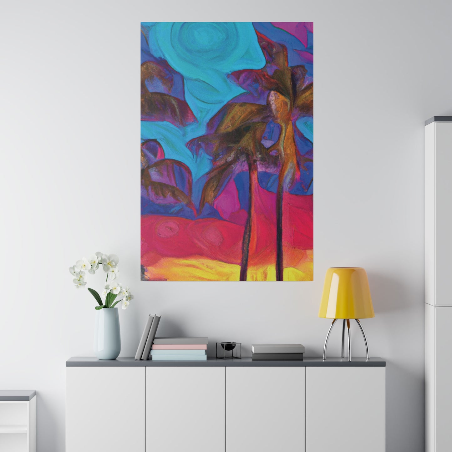 6709Z - Miami Beach Sunset Painting Print | Miami | Beach | Sunset | Poster | Home Decor | Wall Art | Canvas