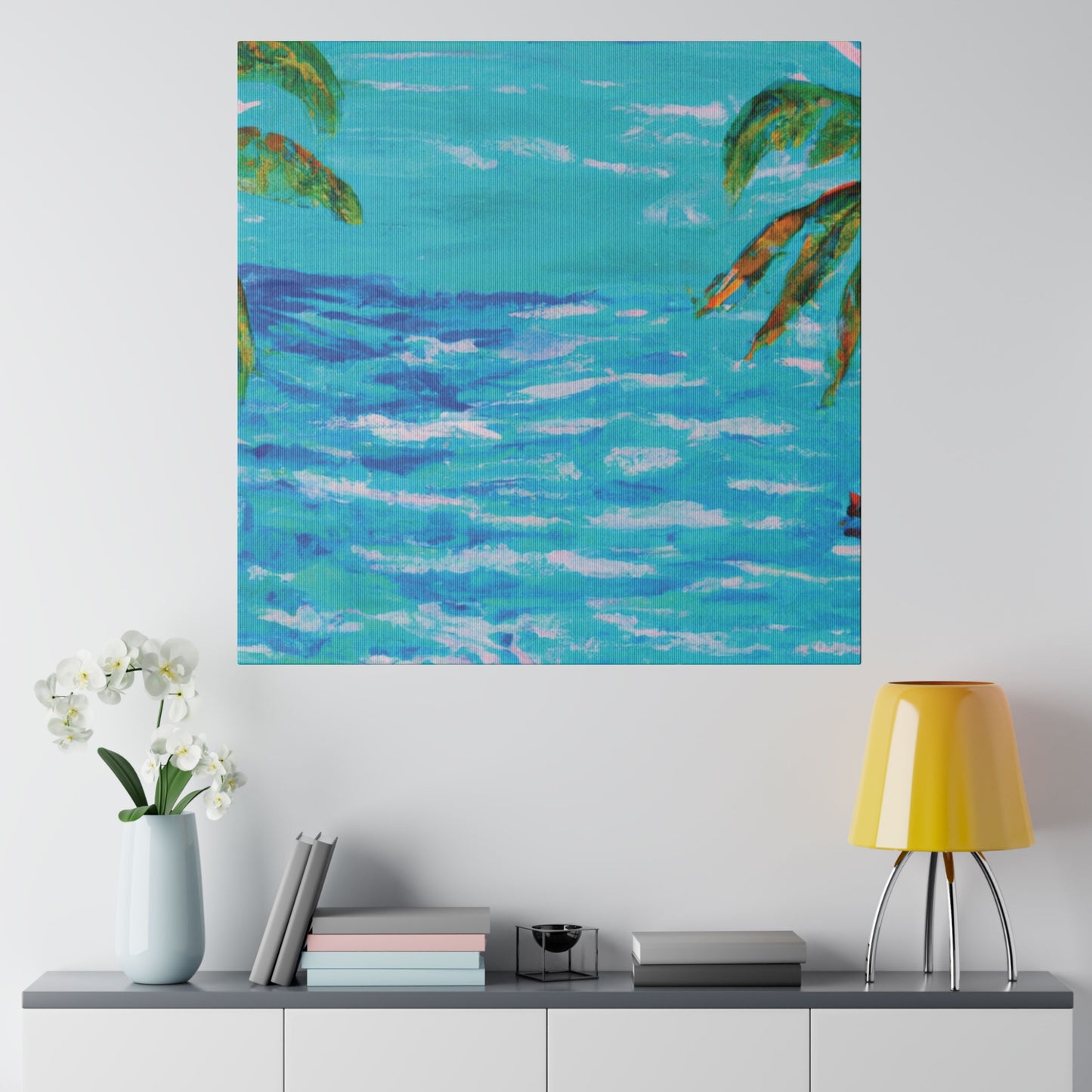 5802L - Bahamas Ocean Painting Print | Bahamas | Ocean | Beach | Poster | Home Decor | Wall Art | Canvas