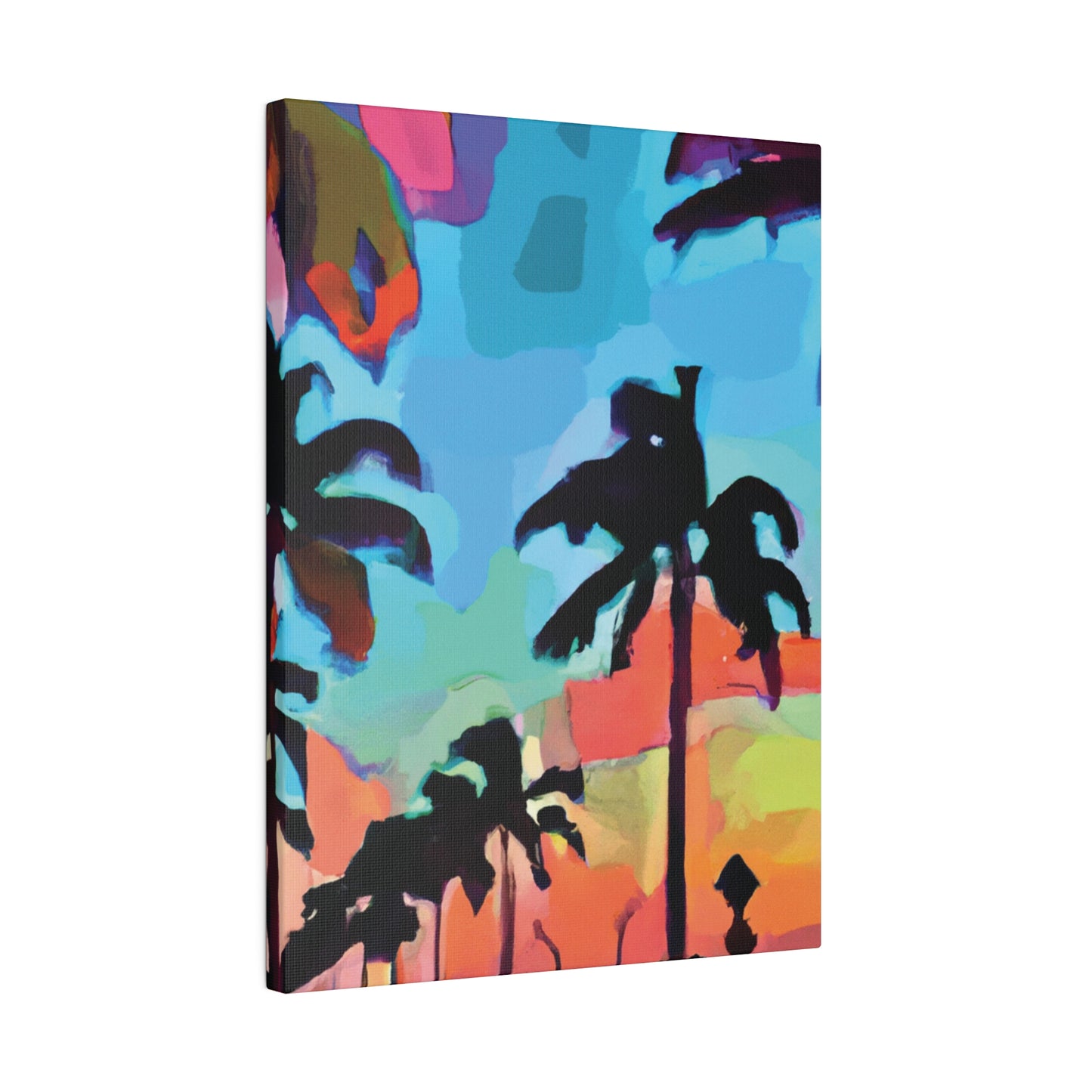 7439V - Miami Beach Sunset Painting Print | Miami | Beach | Sunset | Poster | Home Decor | Wall Art | Canvas