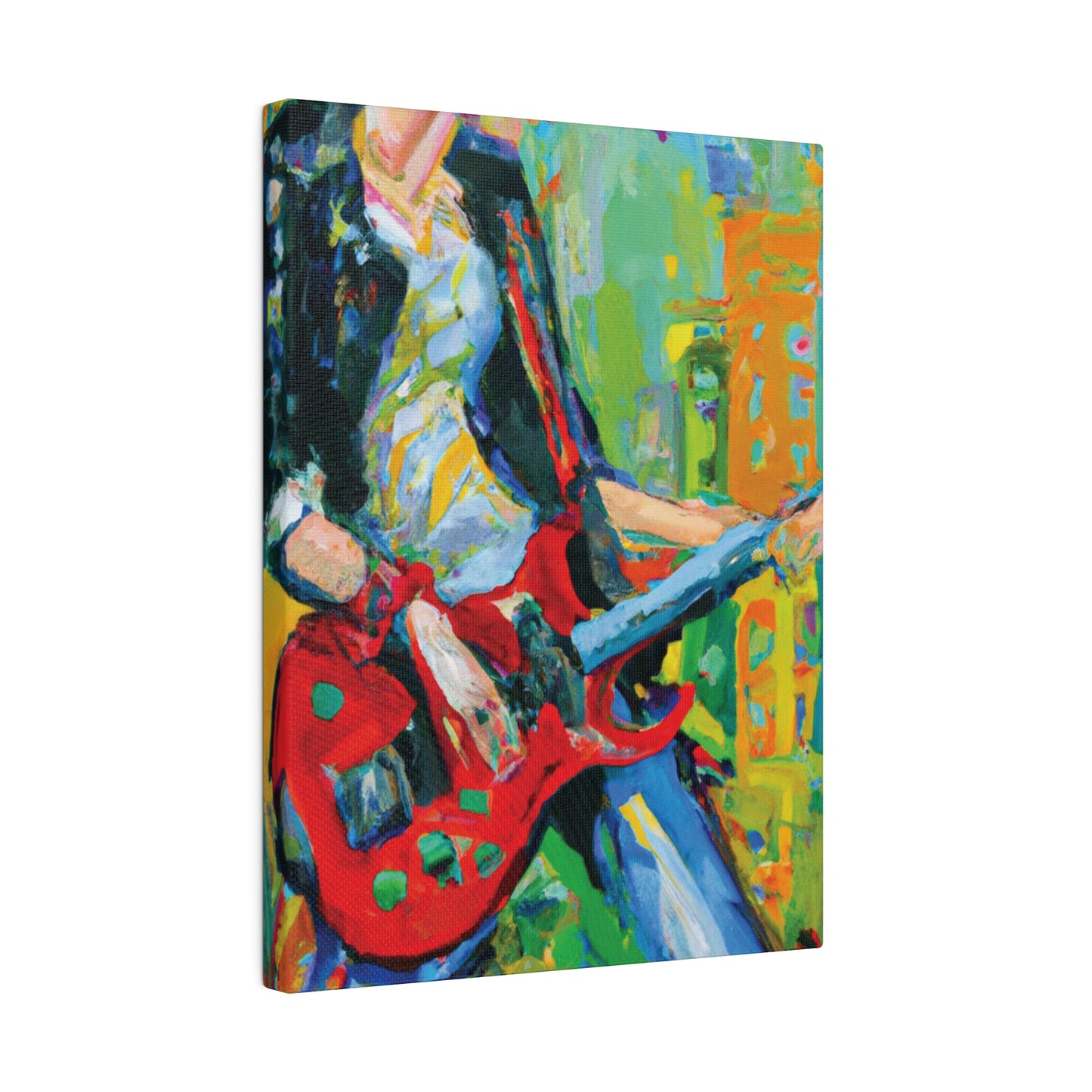 7369K - Rockstar Oil Painting Style Print | Poster | Home Decor | Wall Art | Music Art | Canvas